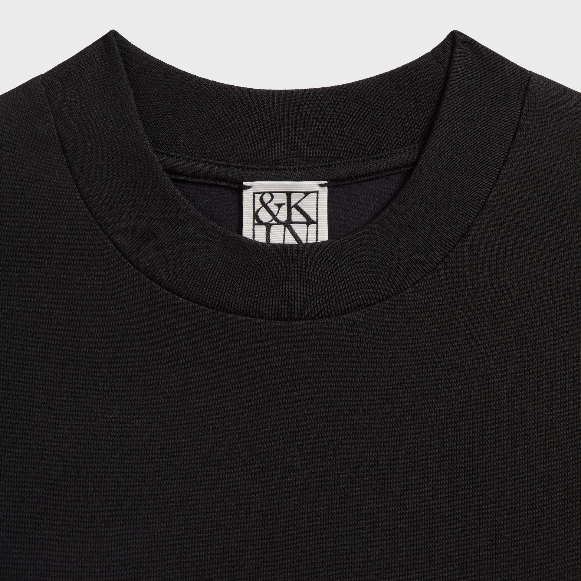 &Kin Mock Neck Albie Tee - Black
