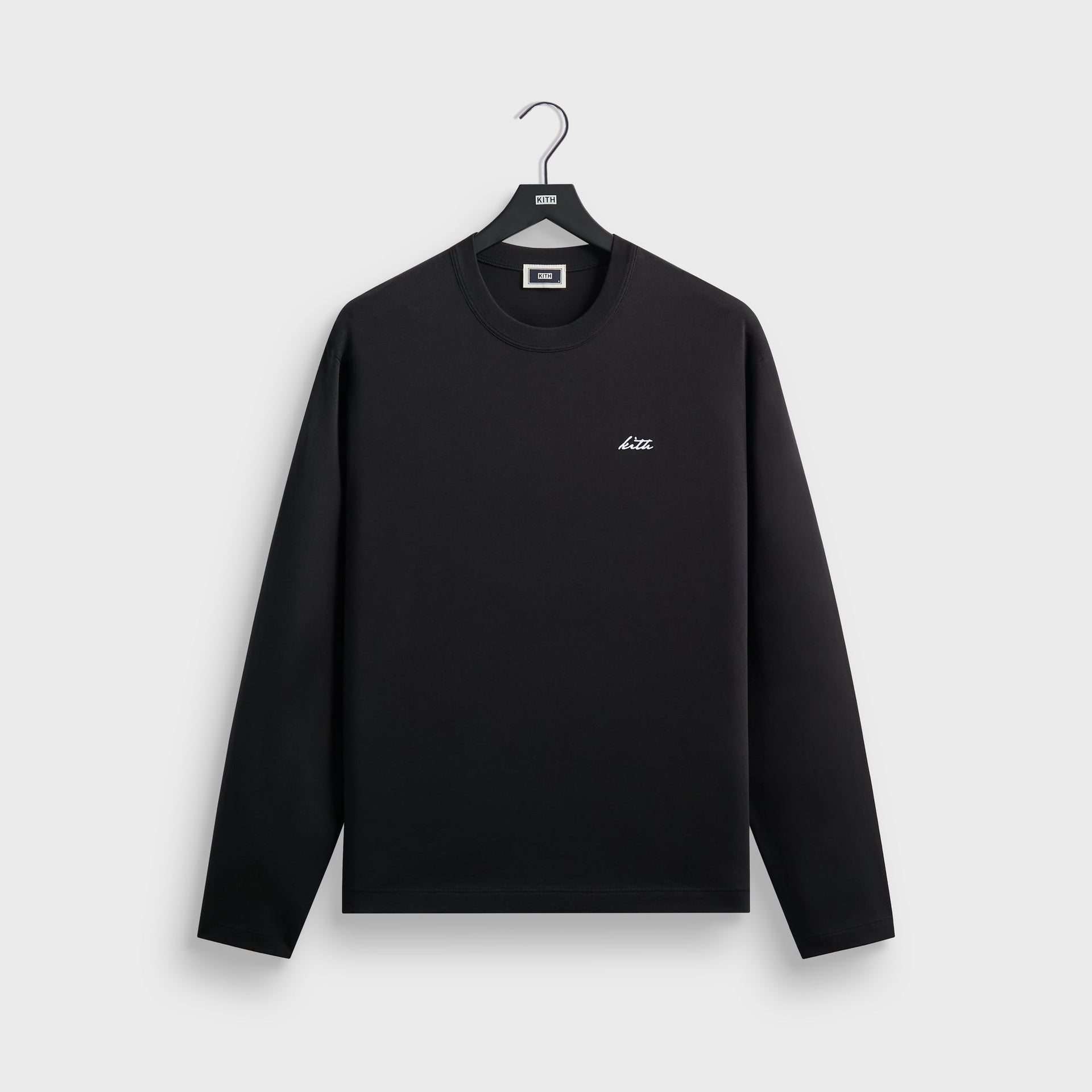 Kith Long Sleeve Alex Boxy Tee - Black