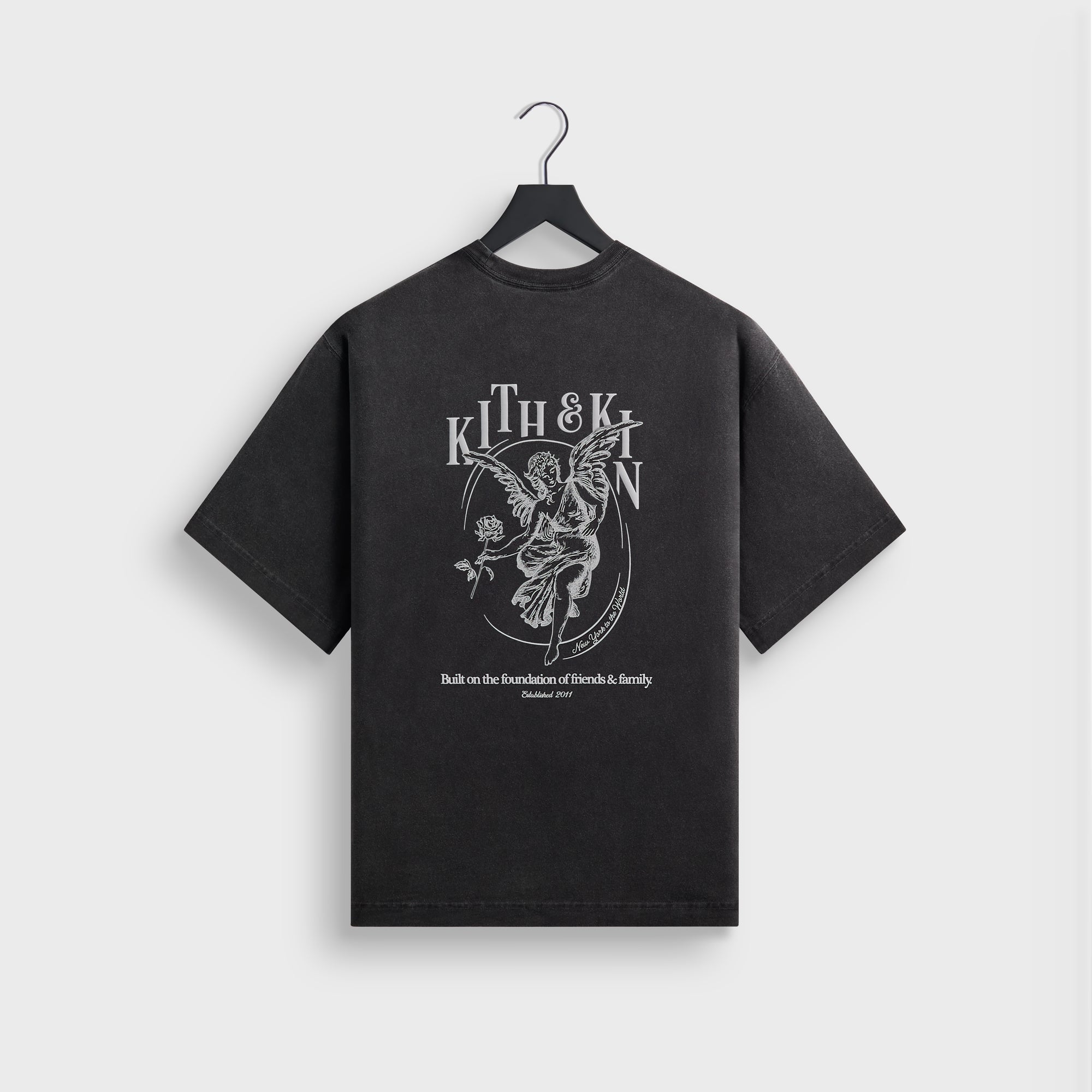 Kith Guardian Alex Boxy Vintage Tee - Black – Kith Europe