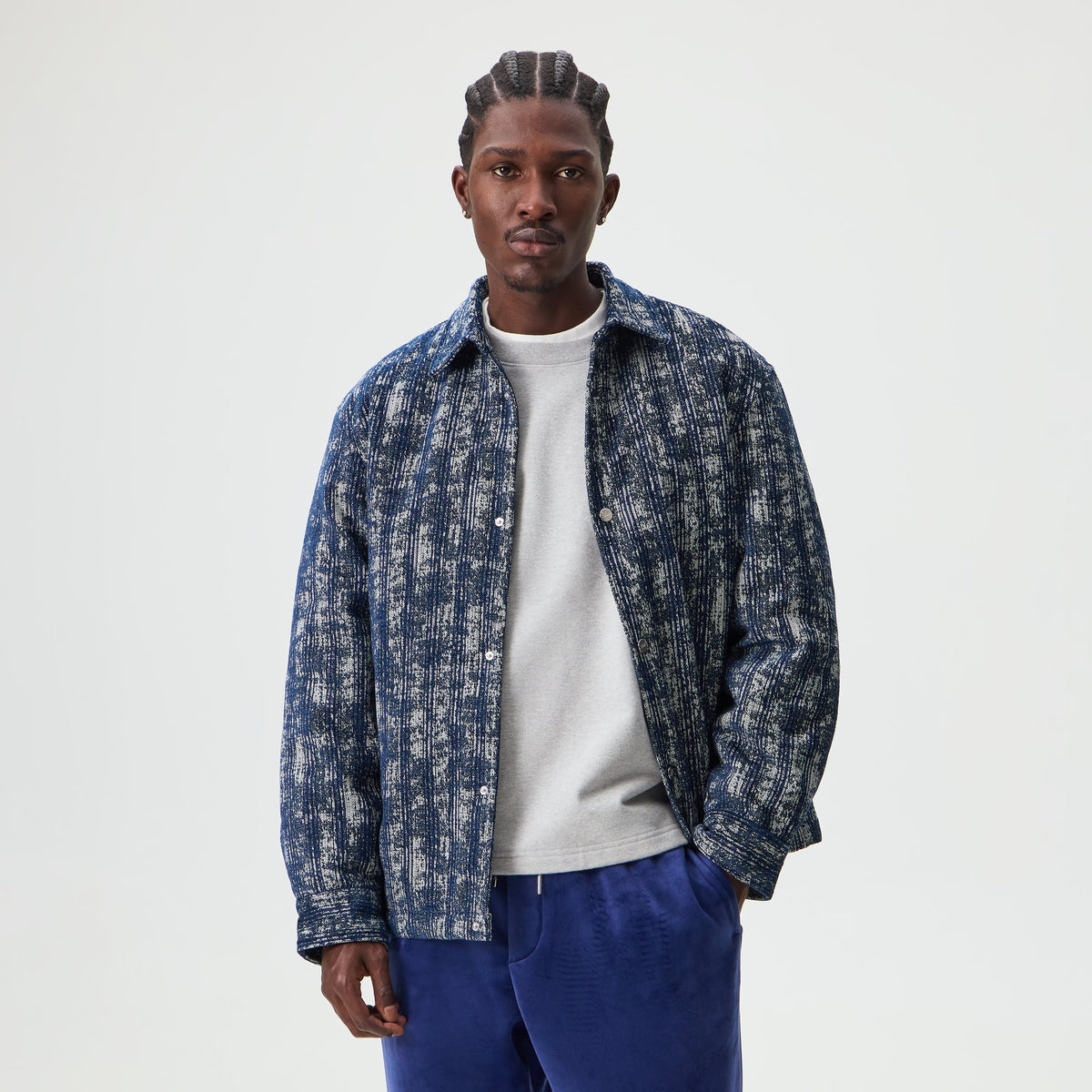 Kith Chenille Jacquard Brixton Shirt Jacket - Nocturnal