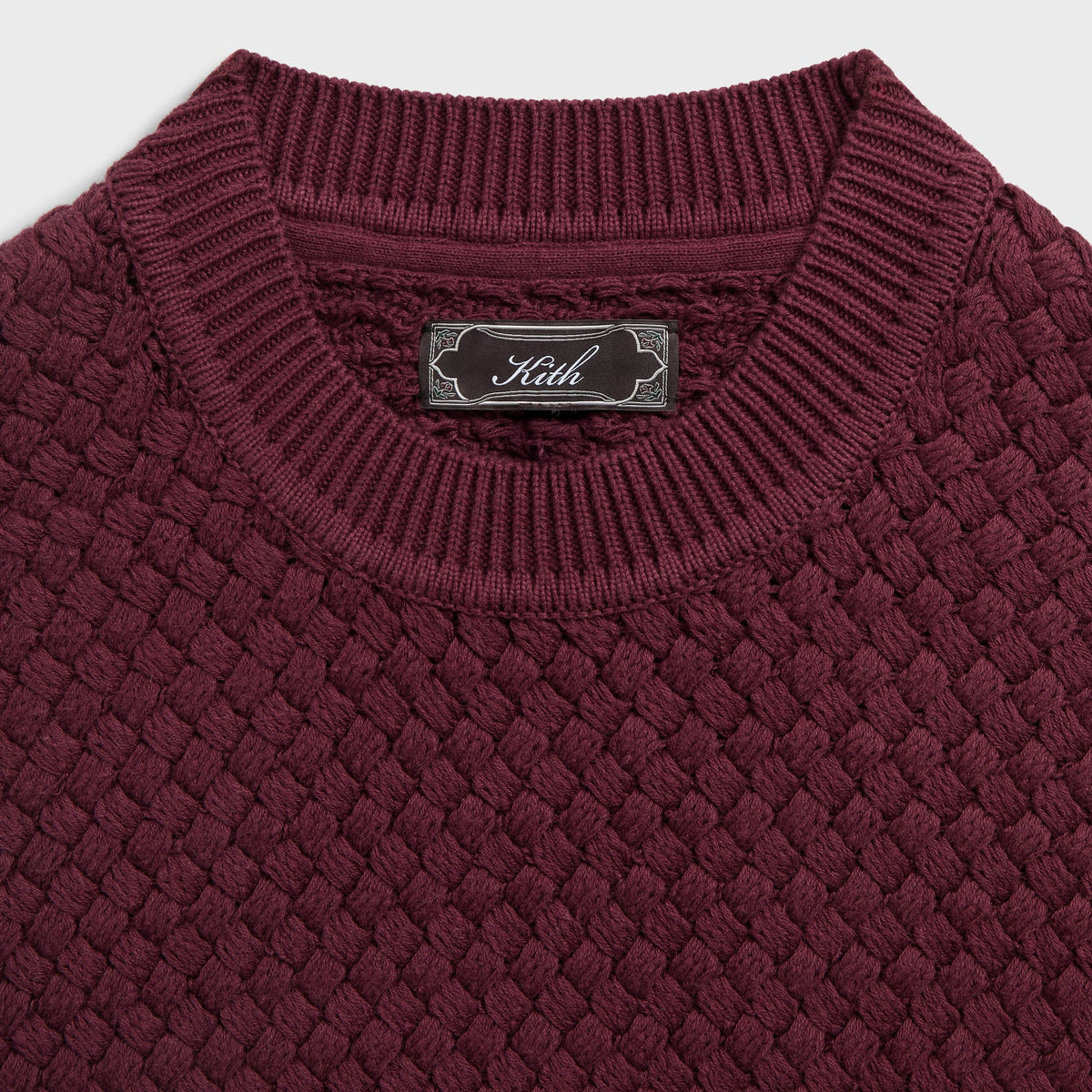 Kith Basketweave Lewis Crewneck - Magma