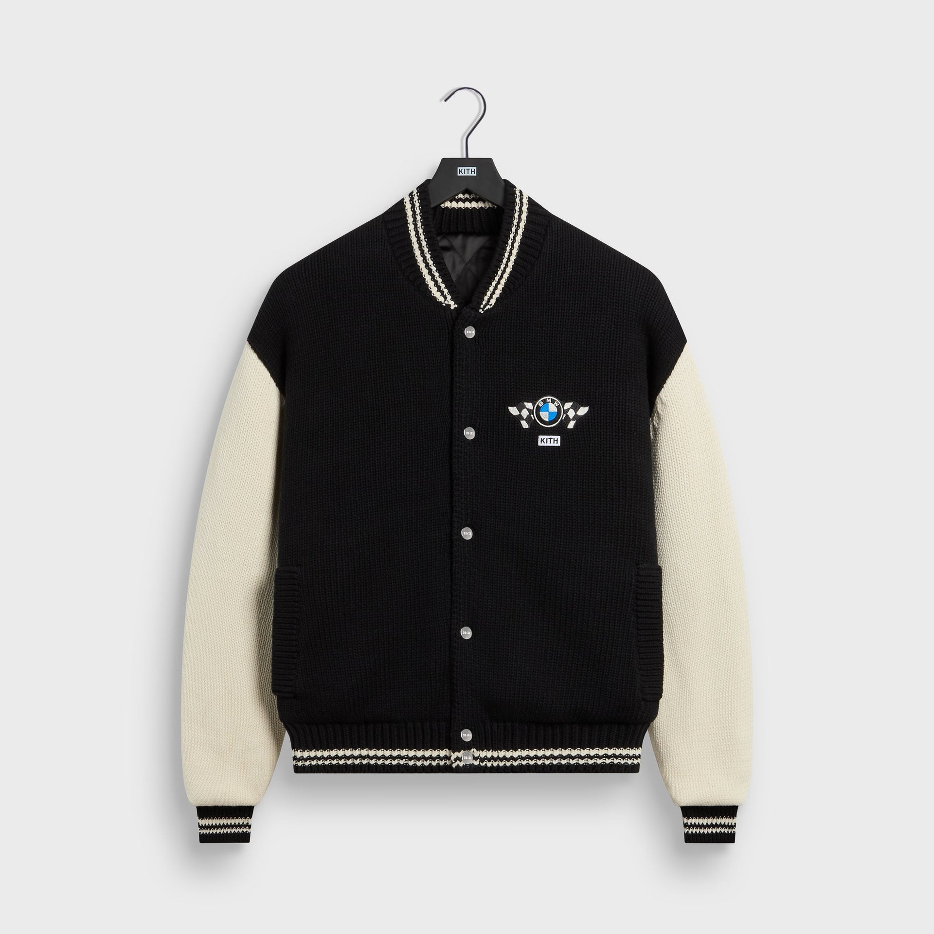 Kith for BMW Porter Knit Varsity Jacket - Black