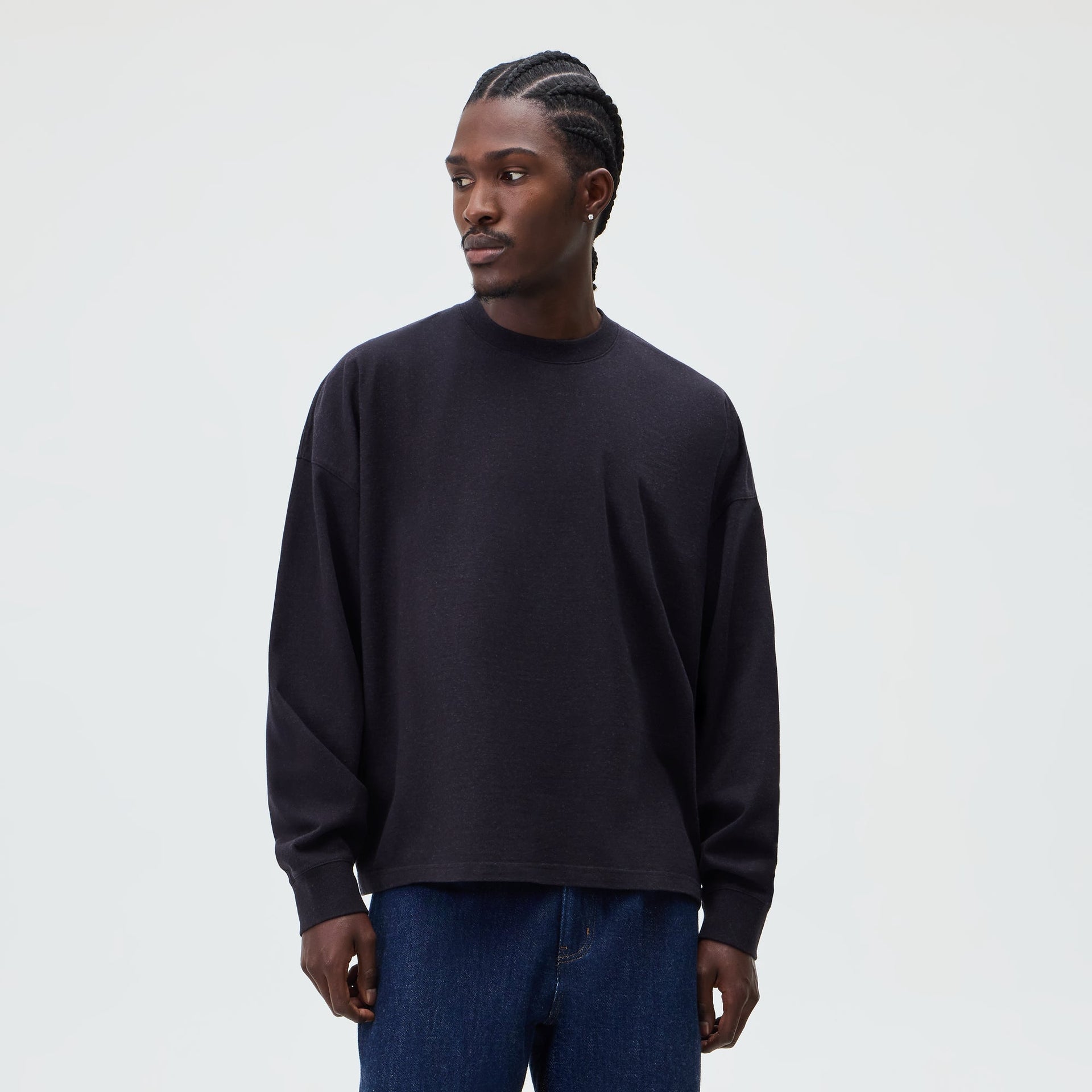 &Kin Long Sleeve Lawson Tee - Black - PH