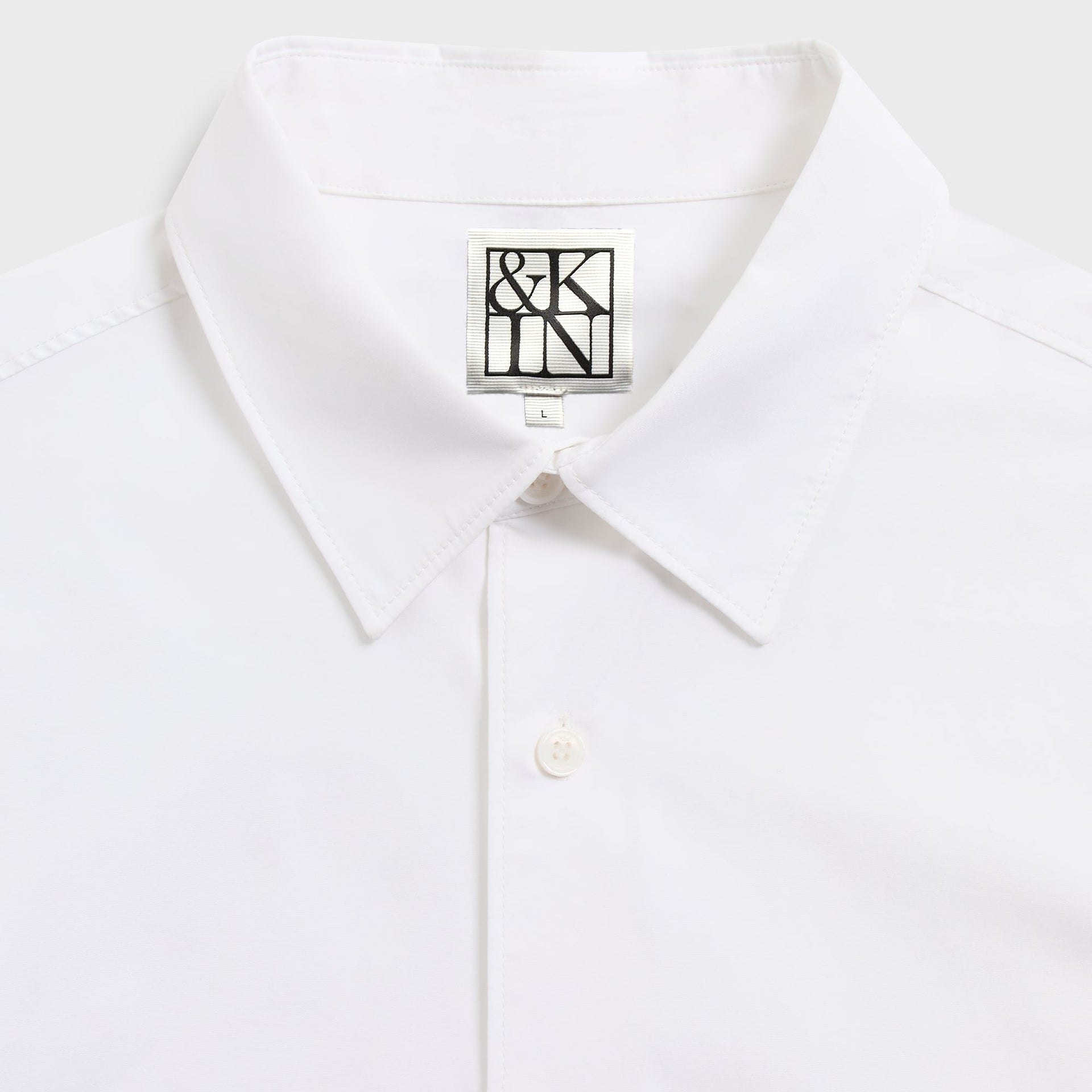 &Kin Poplin Georgie Shirt - White