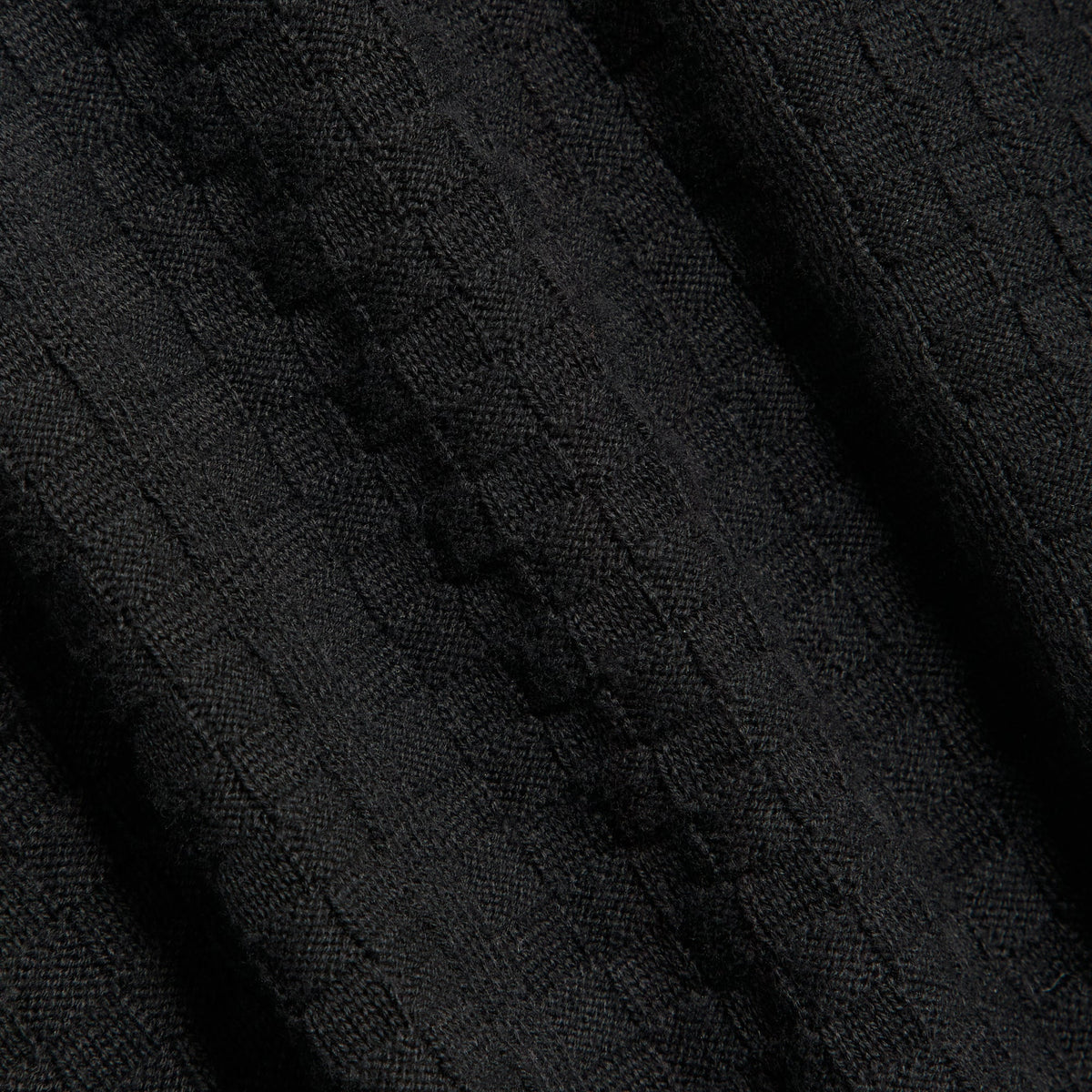 Kith Long Sleeve Tilden Pullover - Black