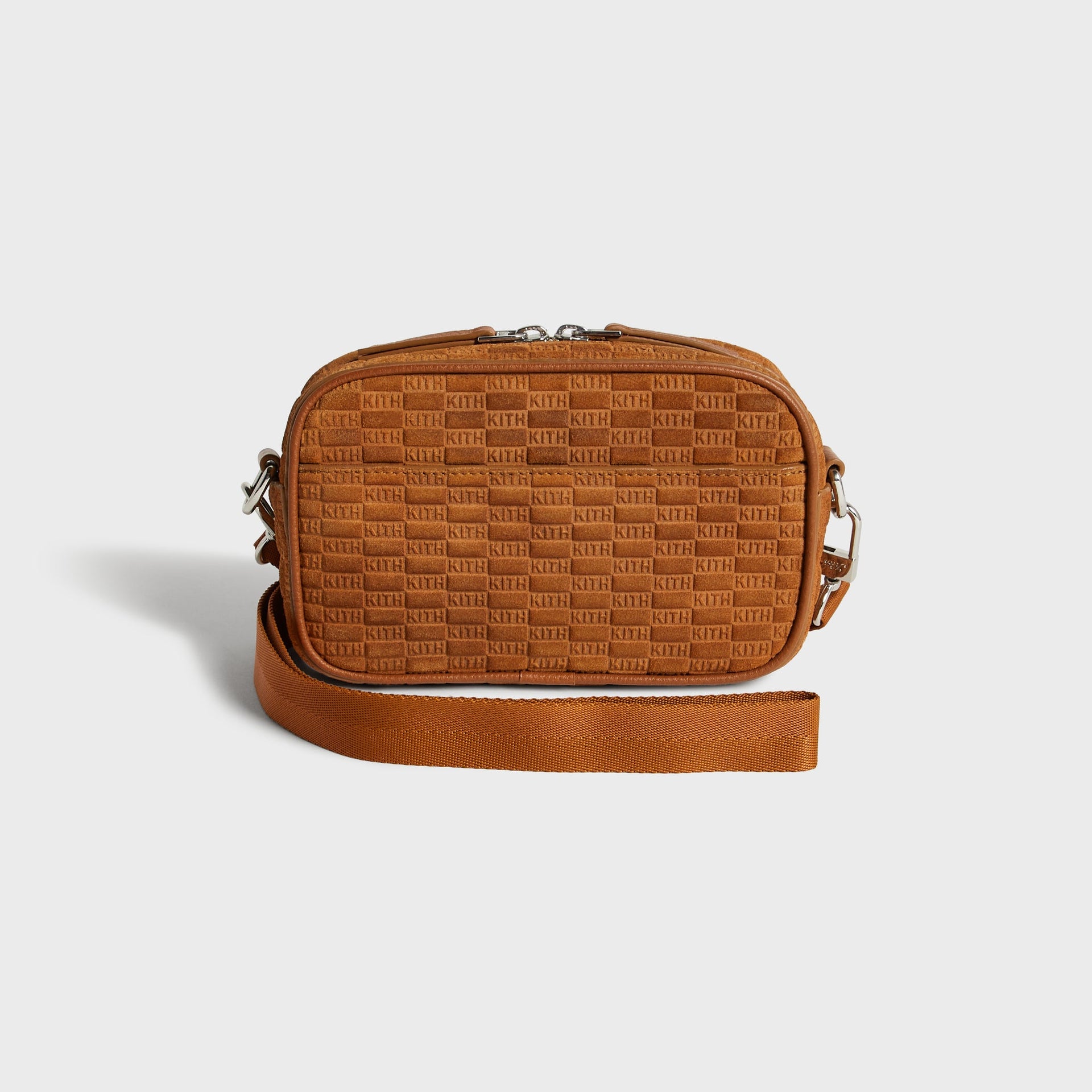 Kith Monogram Suede Crosswalk K20 Bag - Argil
