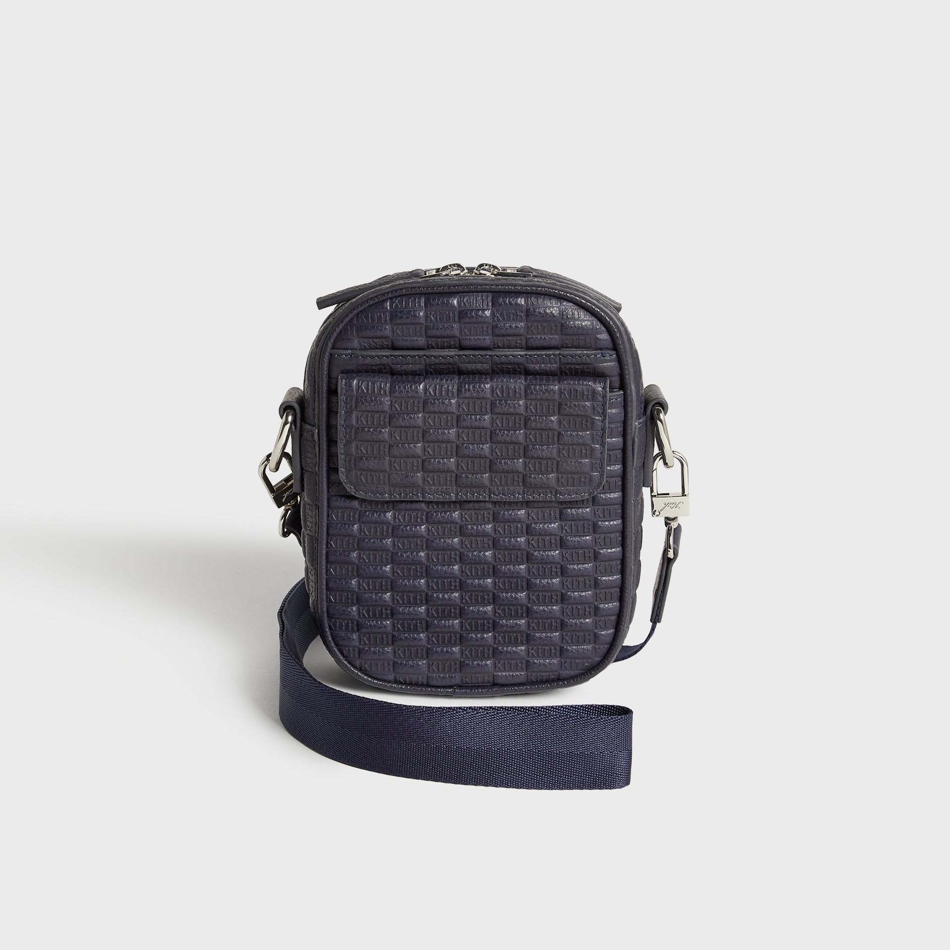 Kith Monogram Tumbled Leather Passenger K15 Bag - Ink - PH