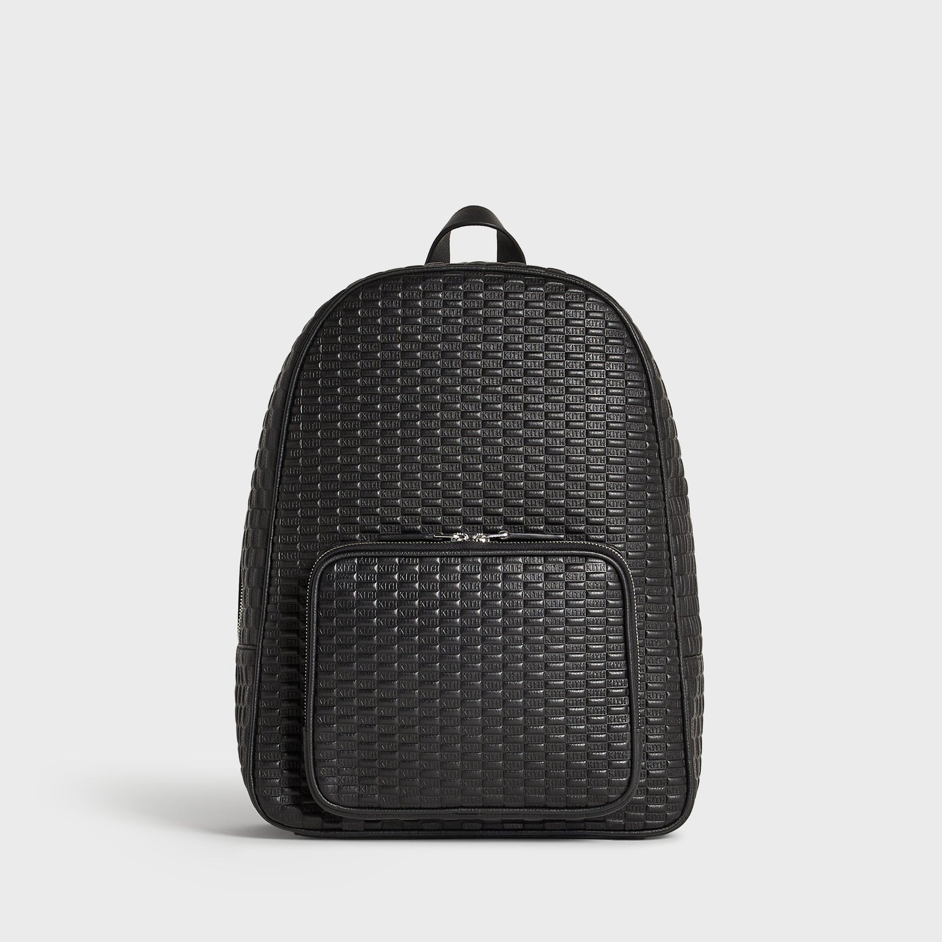 Kith Monogram Tumbled Leather Backpack - Black - PH