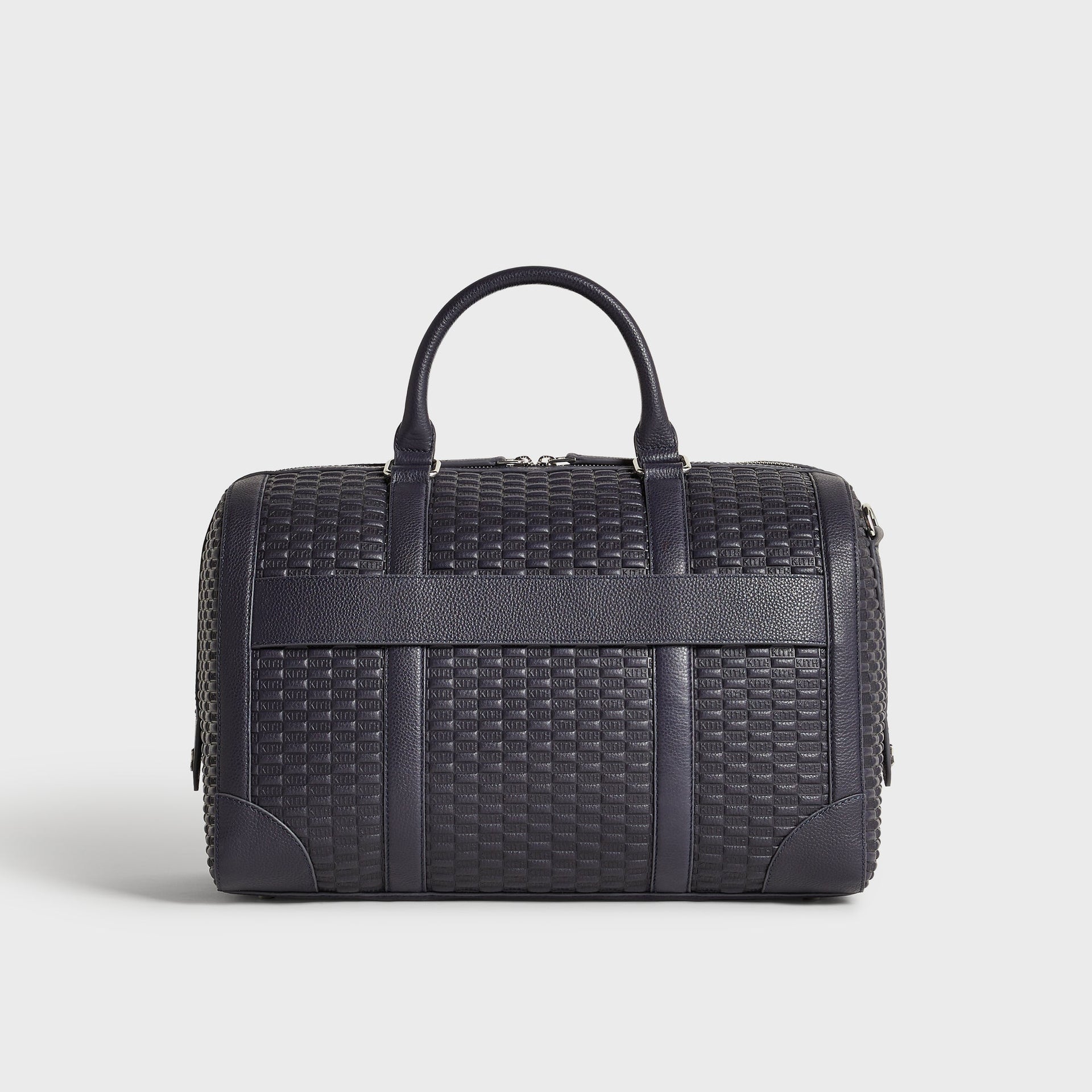 Kith Monogram Tumbled Leather Traveler K40 Duffle Bag - Ink - PH