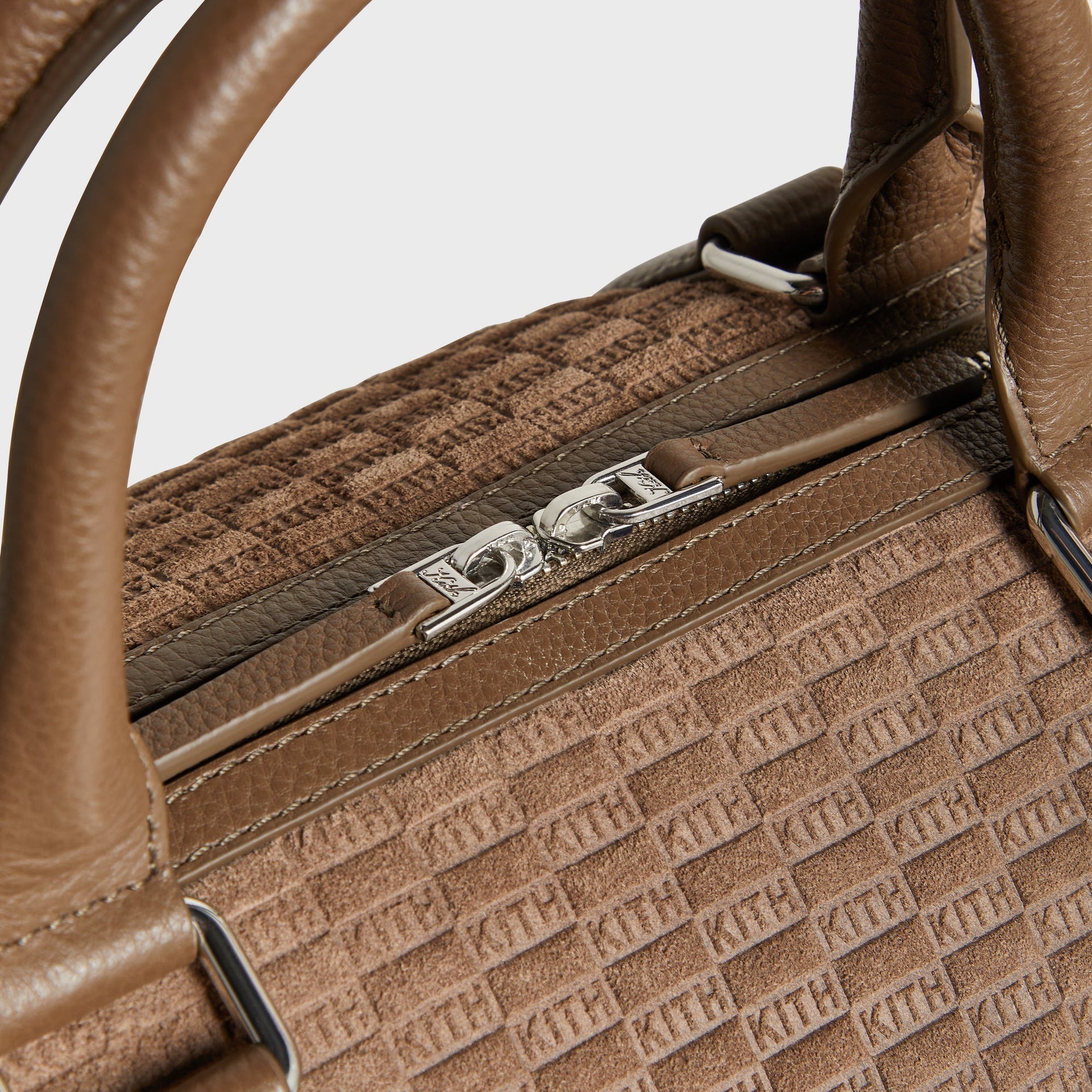 Kith Monogram Suede Traveler K40 Duffle Bag - Java - PH