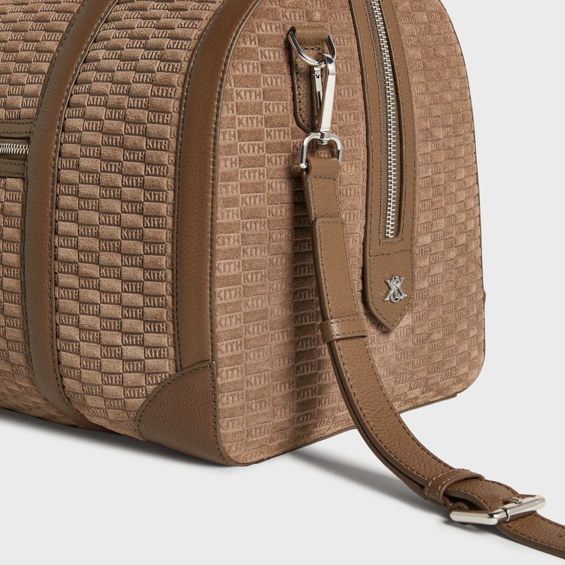 Kith Monogram Suede Traveler K40 Duffle Bag - Java - PH