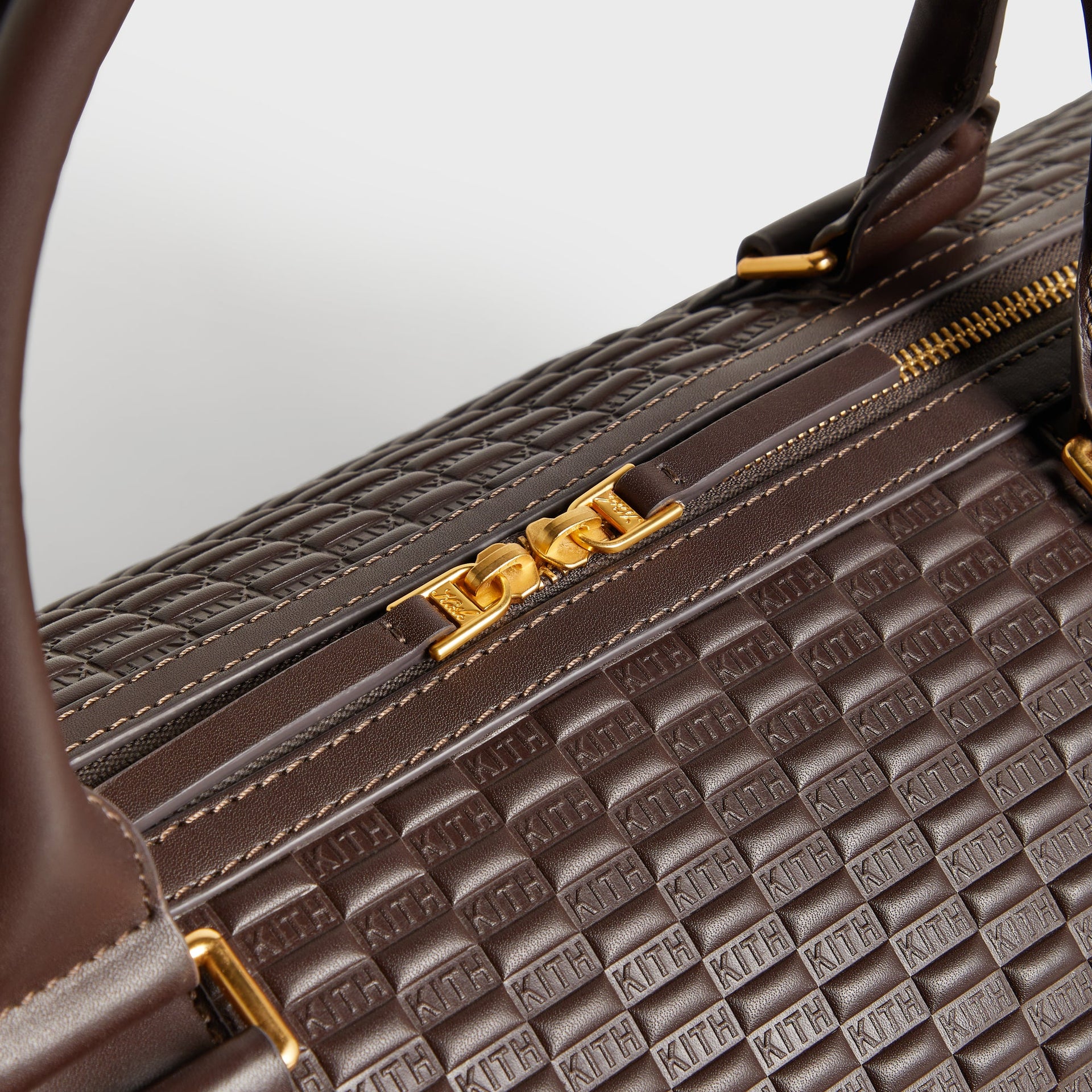 Kith Monogram Leather Traveler K55 Duffle Bag - Zoom