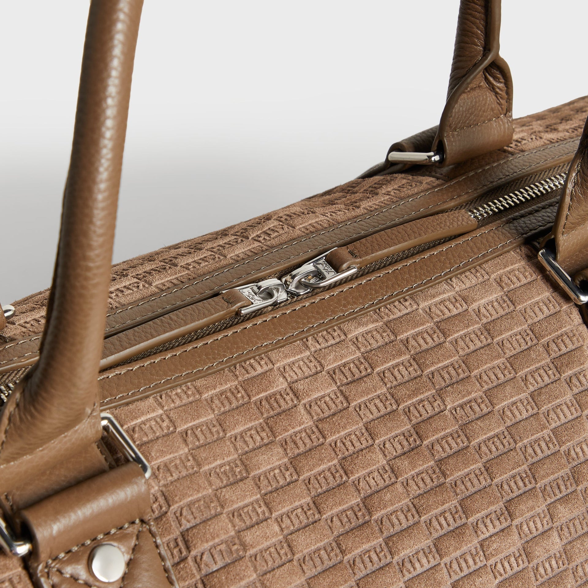 Kith Monogram Suede Traveler K55 Duffle Bag - Java - PH