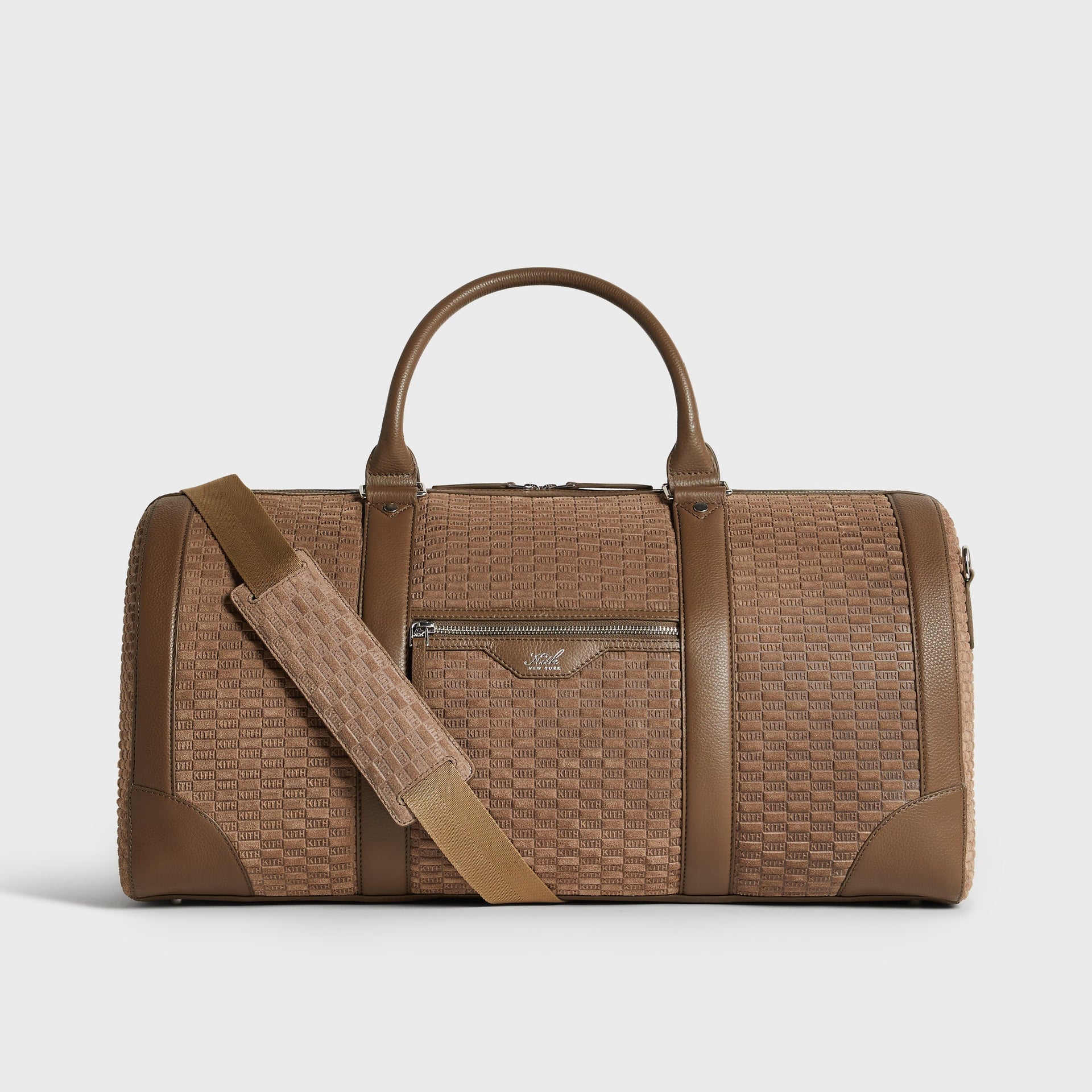 Kith Monogram Suede Traveler K55 Duffle Bag - Java - PH