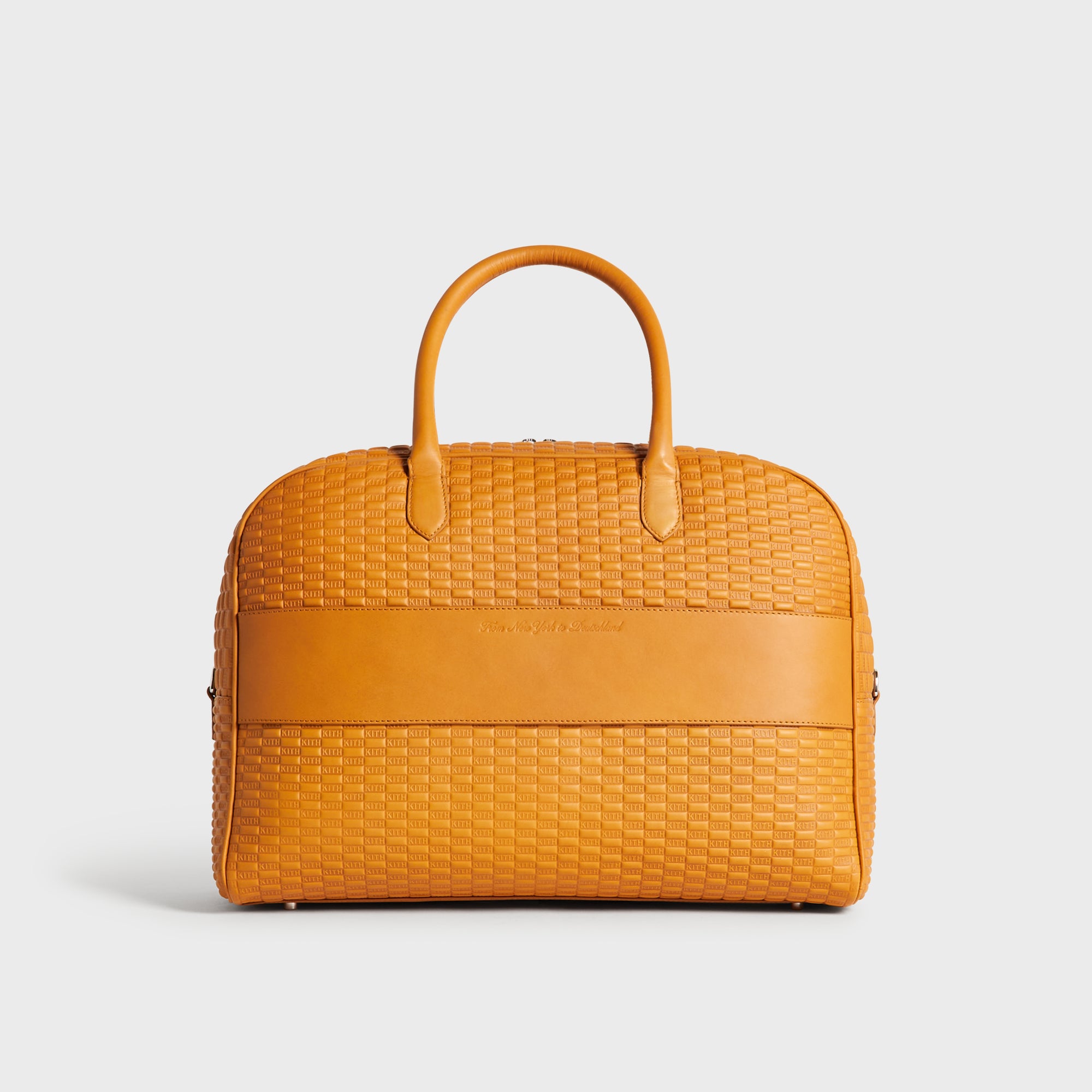 Kith for BMW Leather Overnight Bag - Camel – Kith Europe