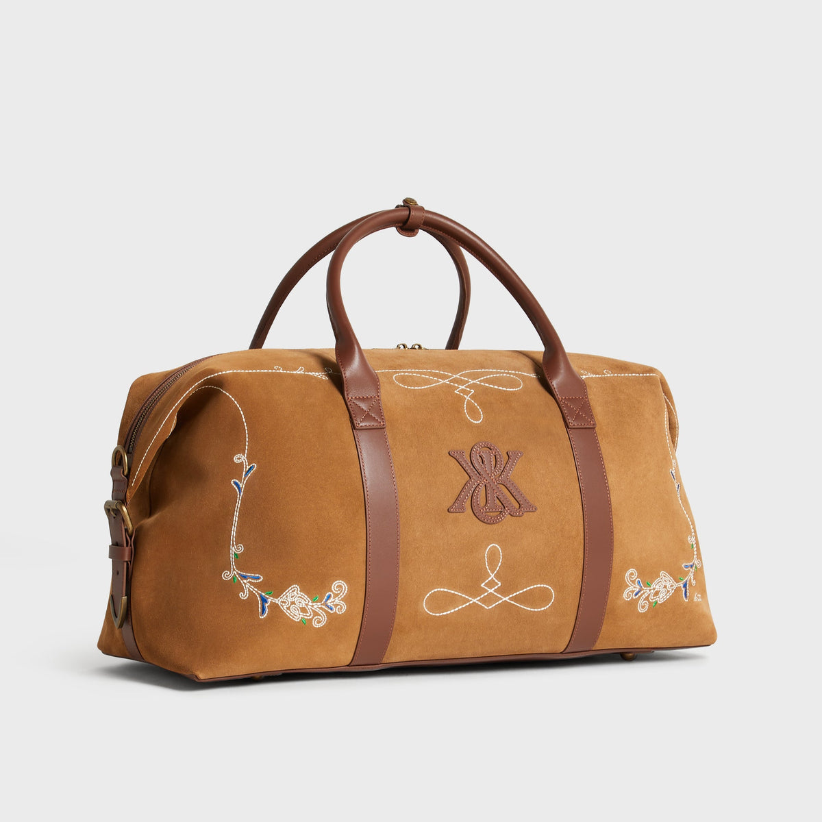 Kith Duffle Suede Leather Bag - Snuff