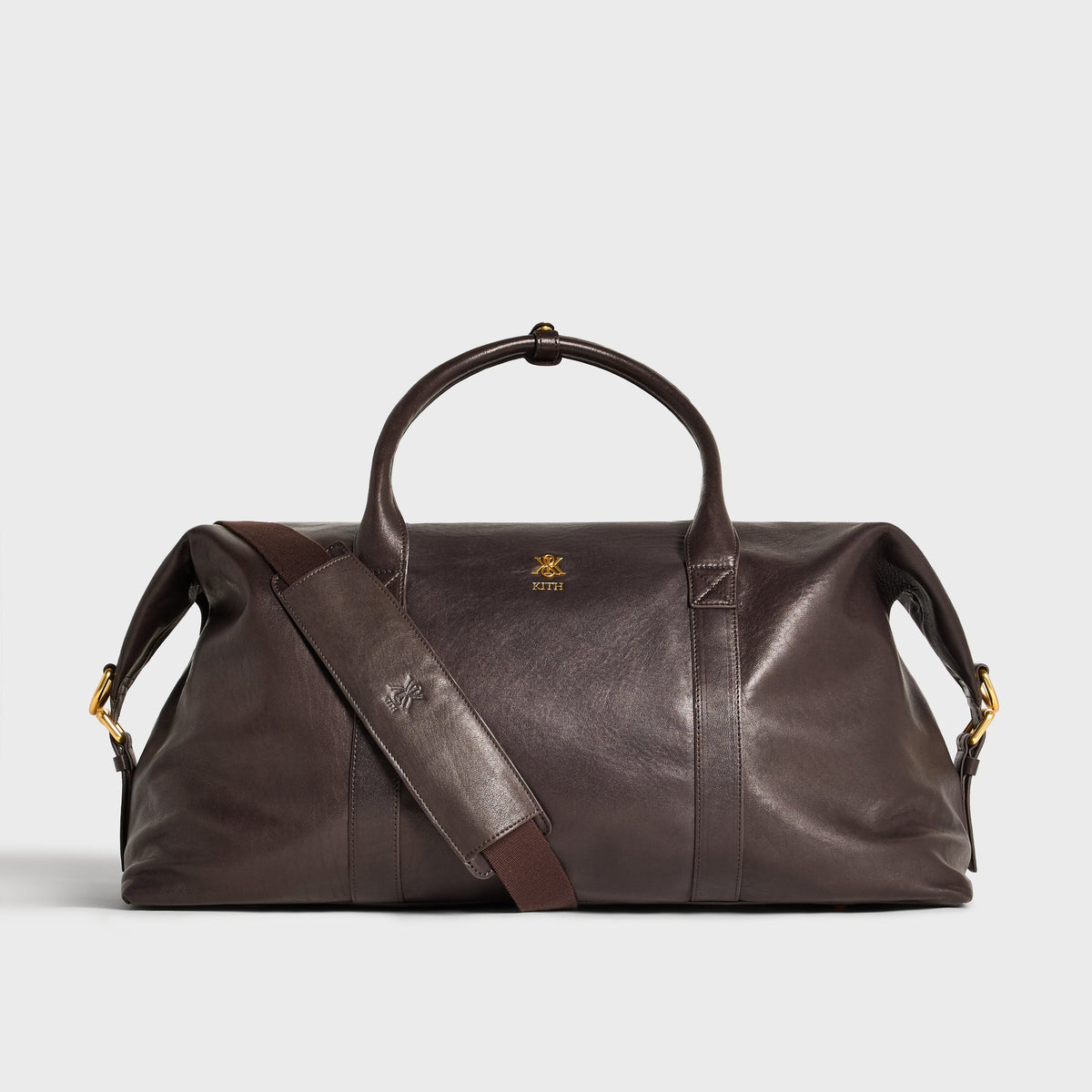 Kith Vintage Textured Leather Duffle Bag - Kindling
