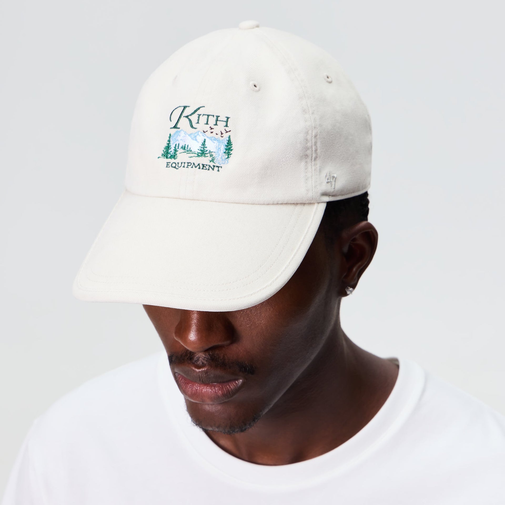 Kith & '47 Canvas Long Visor Clean Up Cap - Sandrift