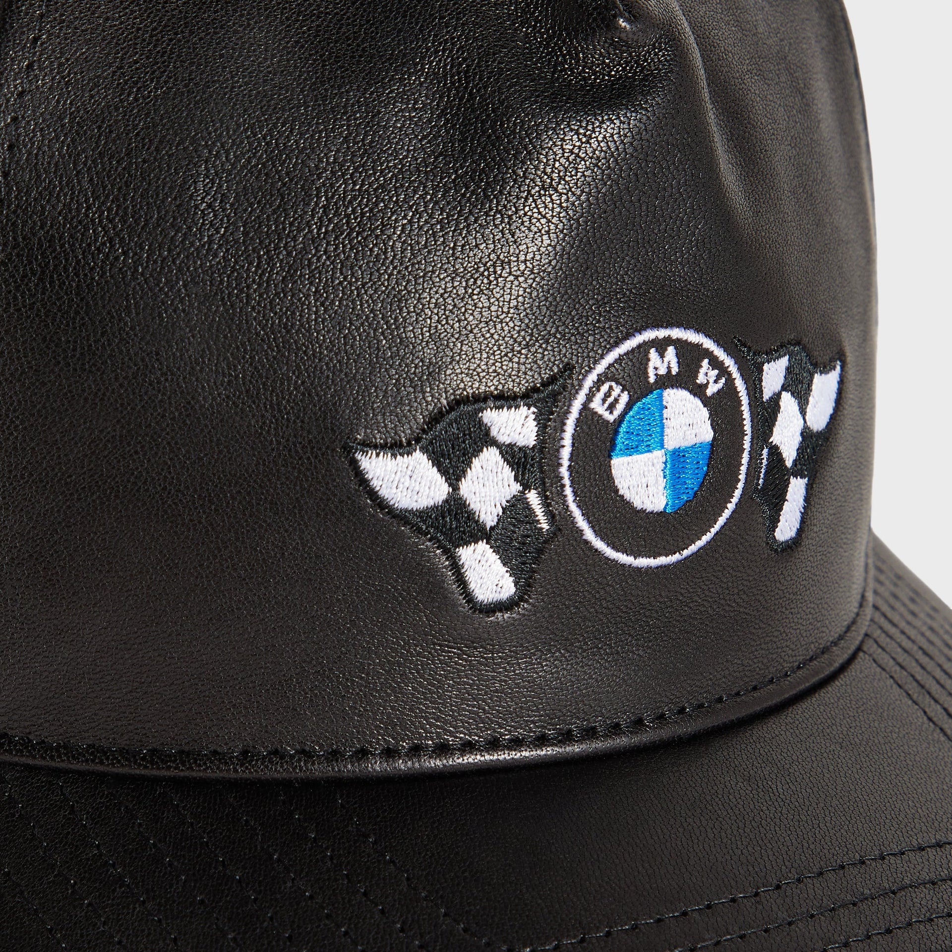 Kith for BMW Leather Bay Low Pinch Crown Cap - Black