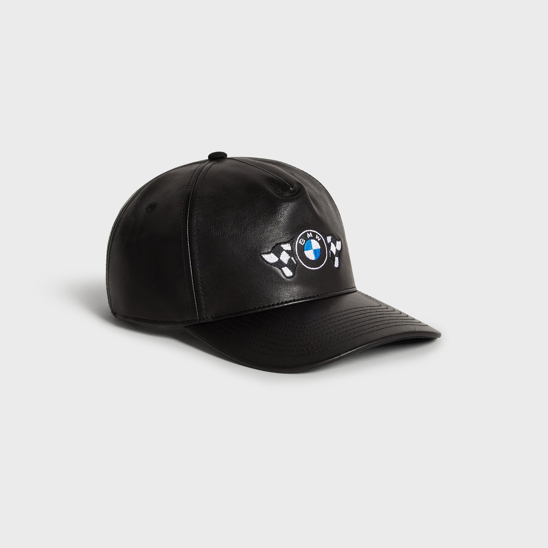 Kith for BMW Leather Bay Low Pinch Crown Cap - Black