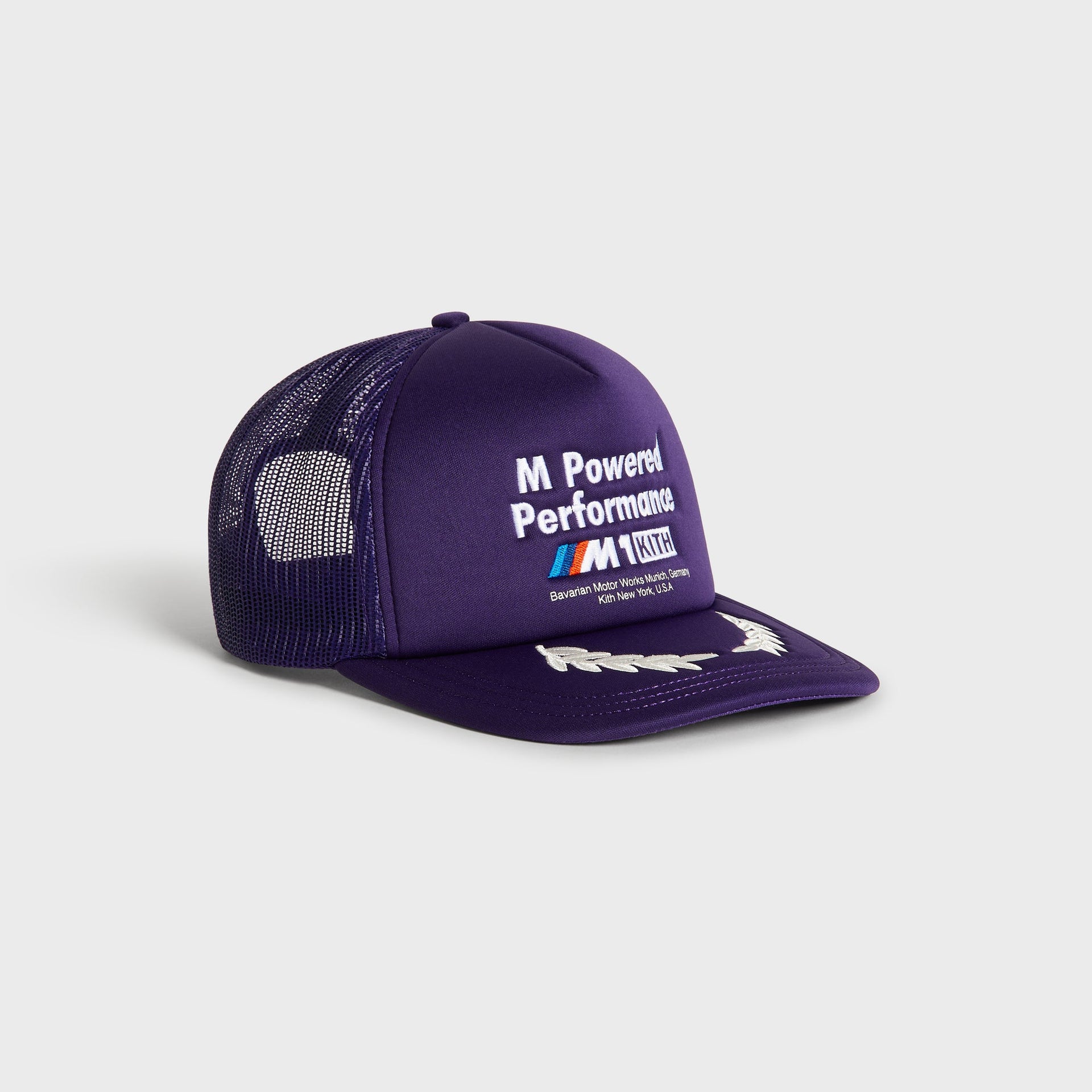 Kith for BMW M1 Podium Poly Foam Nolan Trucker Cap - Techno Violet