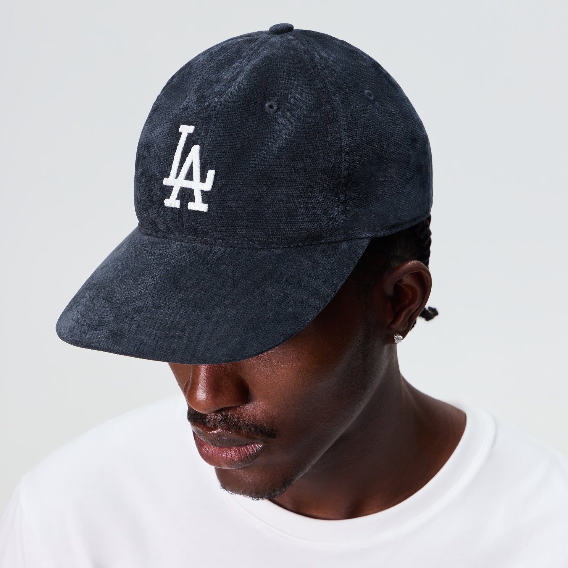 Kith & '47 for the Los Angeles Dodgers Lightweight Suede Velour Long Bill Cap - Nocturnal