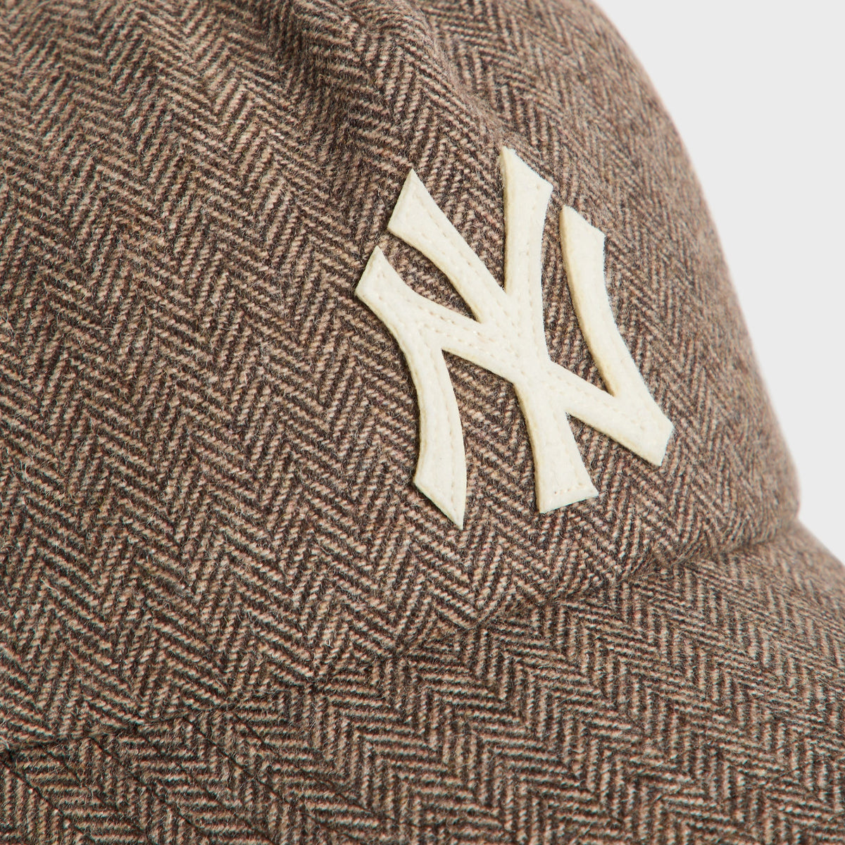 Kith & '47 for the New York Yankees Herringbone Wool Clean Up Pinch Crown Cap - Yuma