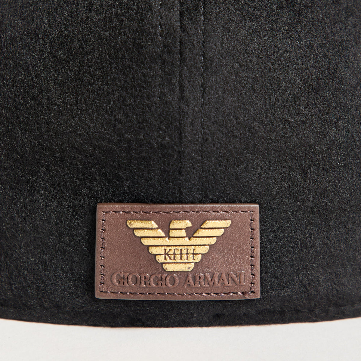 Giorgio Armani & Ronnie Fieg for '47 Wool Deconstructed Franchise LS Fitted Cap - Black