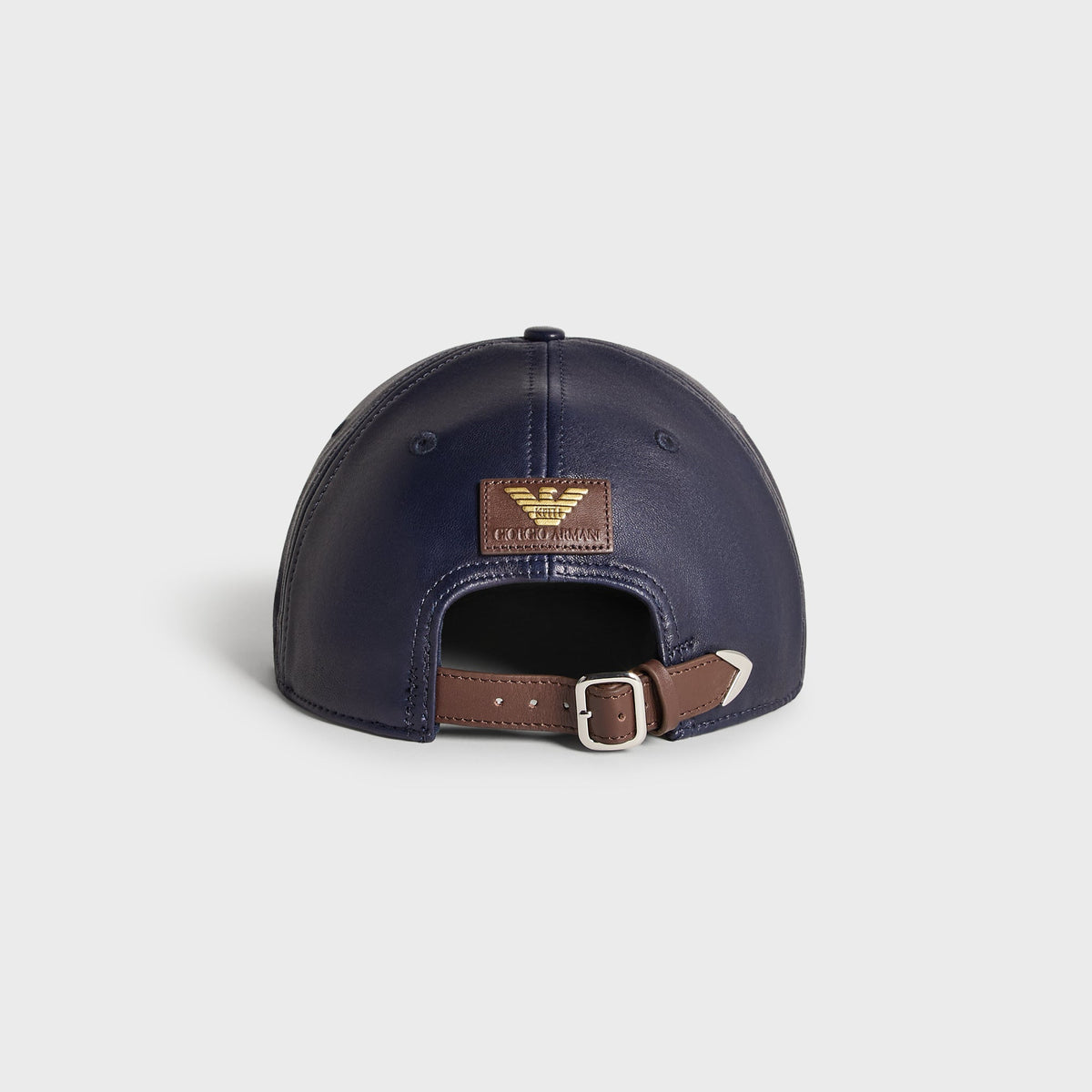 Giorgio Armani & Ronnie Fieg for '47 Soft Leather SL Hitch Cap - Blue Navy