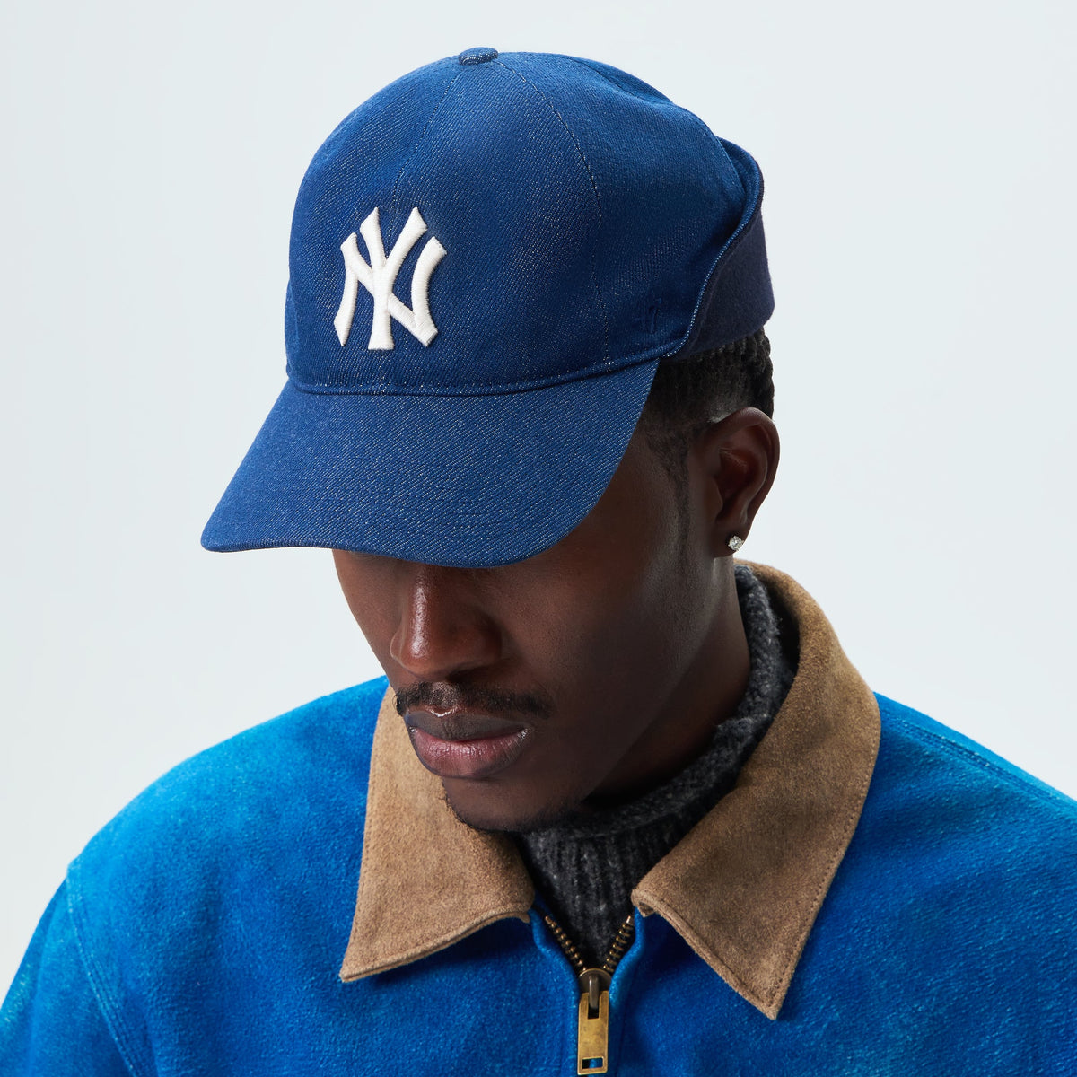 Kith & '47 for the New York Yankees Denim Hunter Franchise LS Cap - Sway