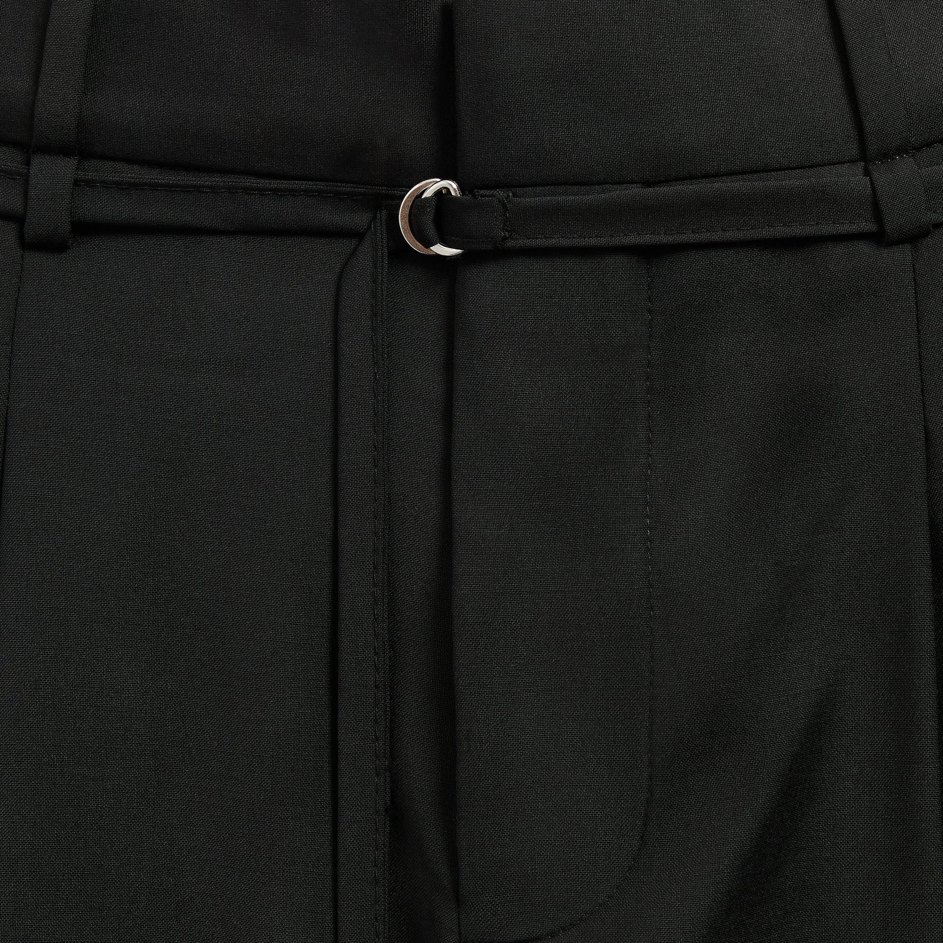 &Kin Tropical Wool Eli Pleated Trouser - Black