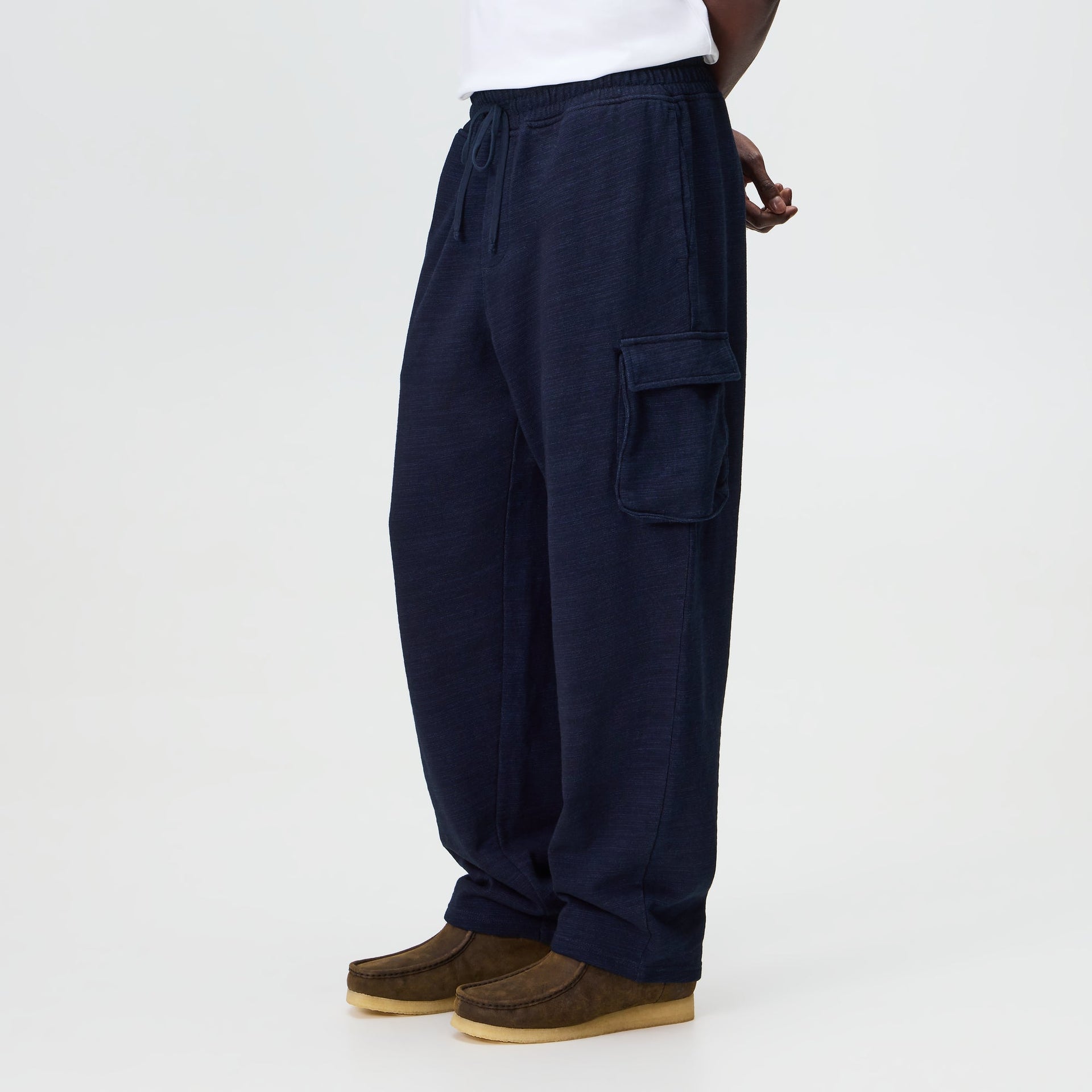 Kith Indigo Fleece Bryson Cargo Sweatpant - Raw Indigo