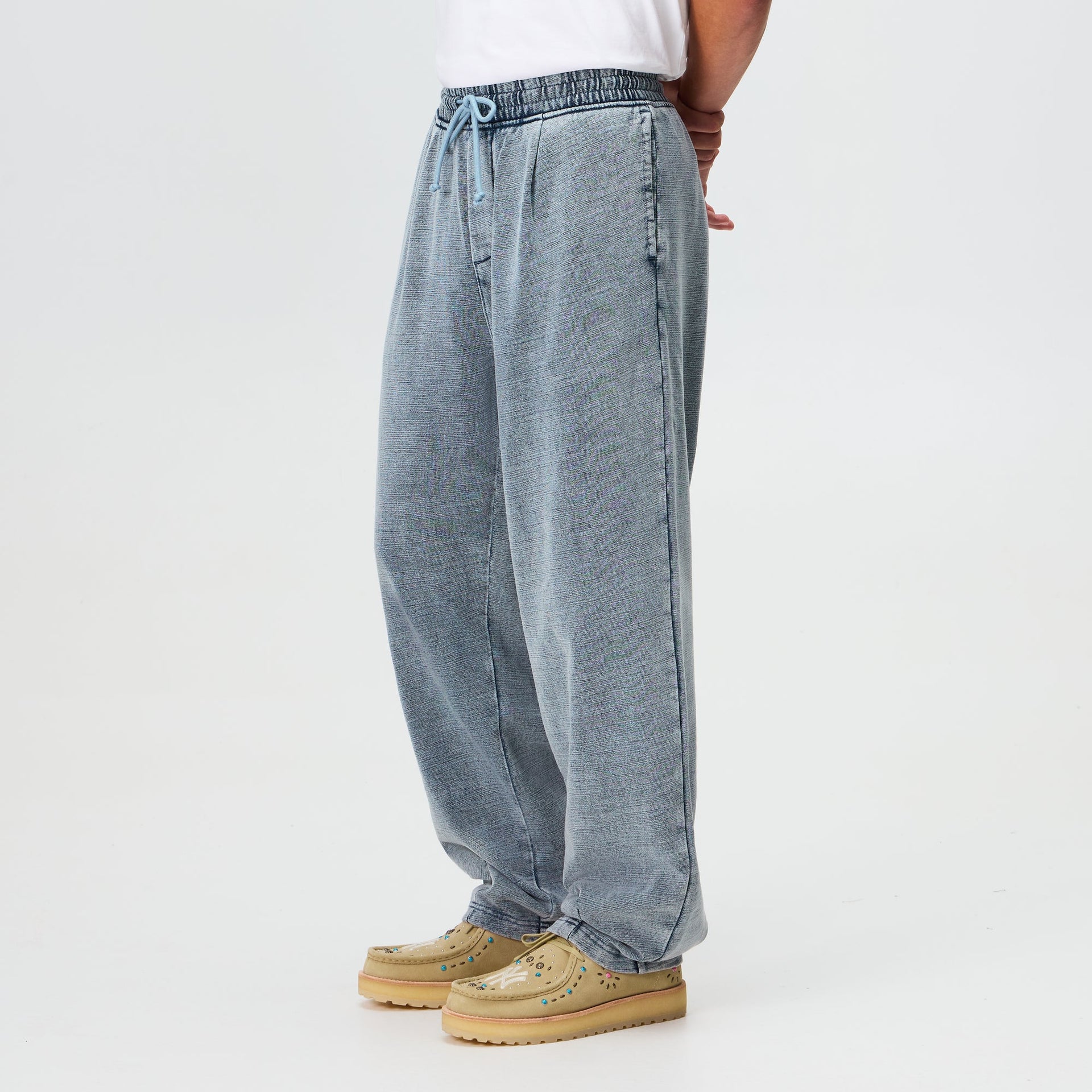 Kith Indigo Fleece Terrance Sweatpant - Light Indigo