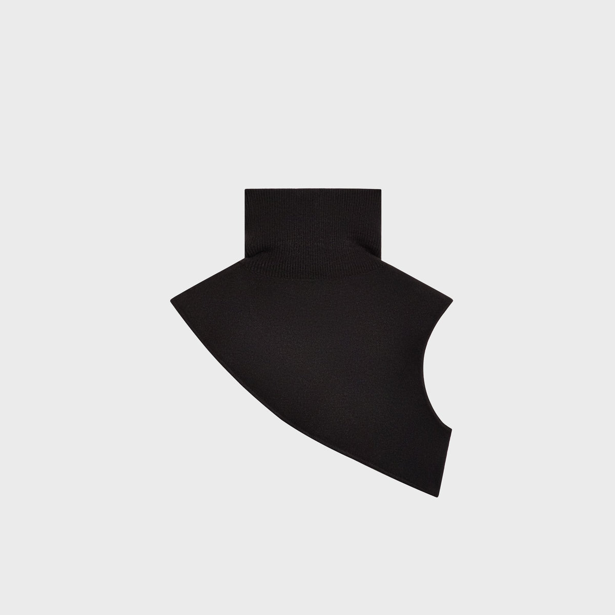 Kith Soft Rib Knit Crossbody Neck Warmer - Black