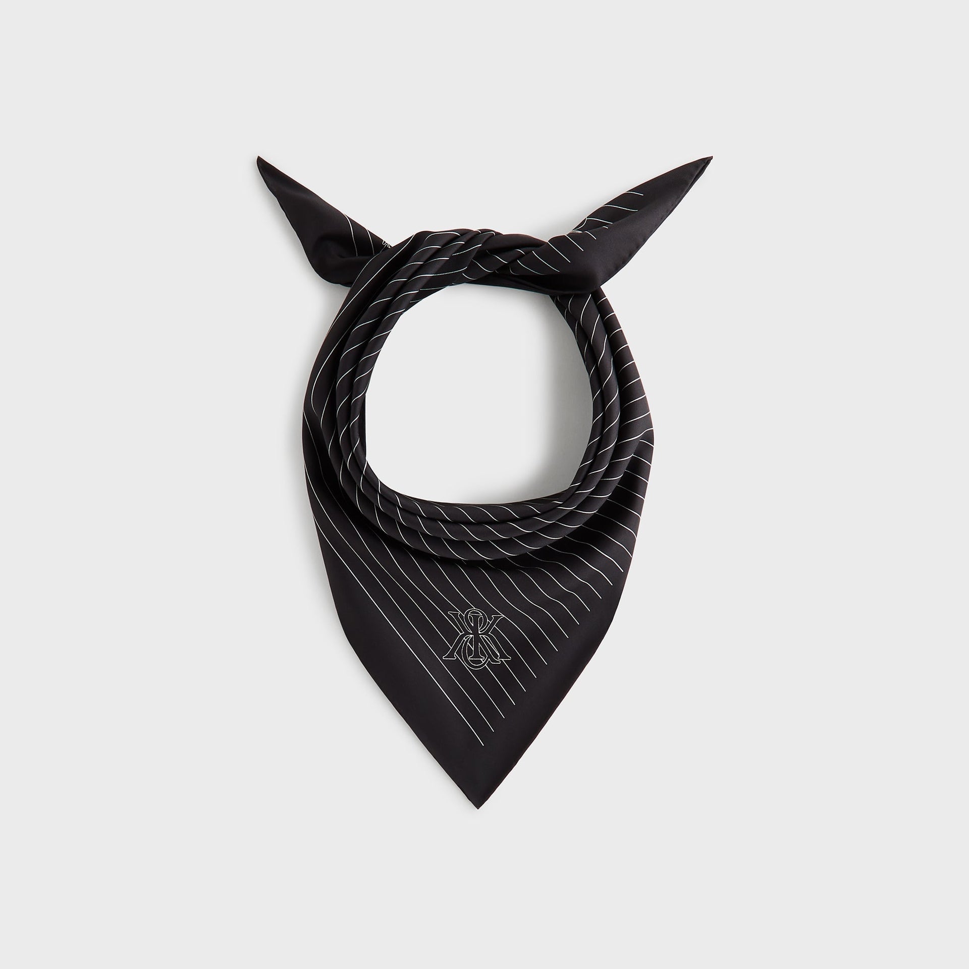 Kith Printed Silk Scarf - Black - PH