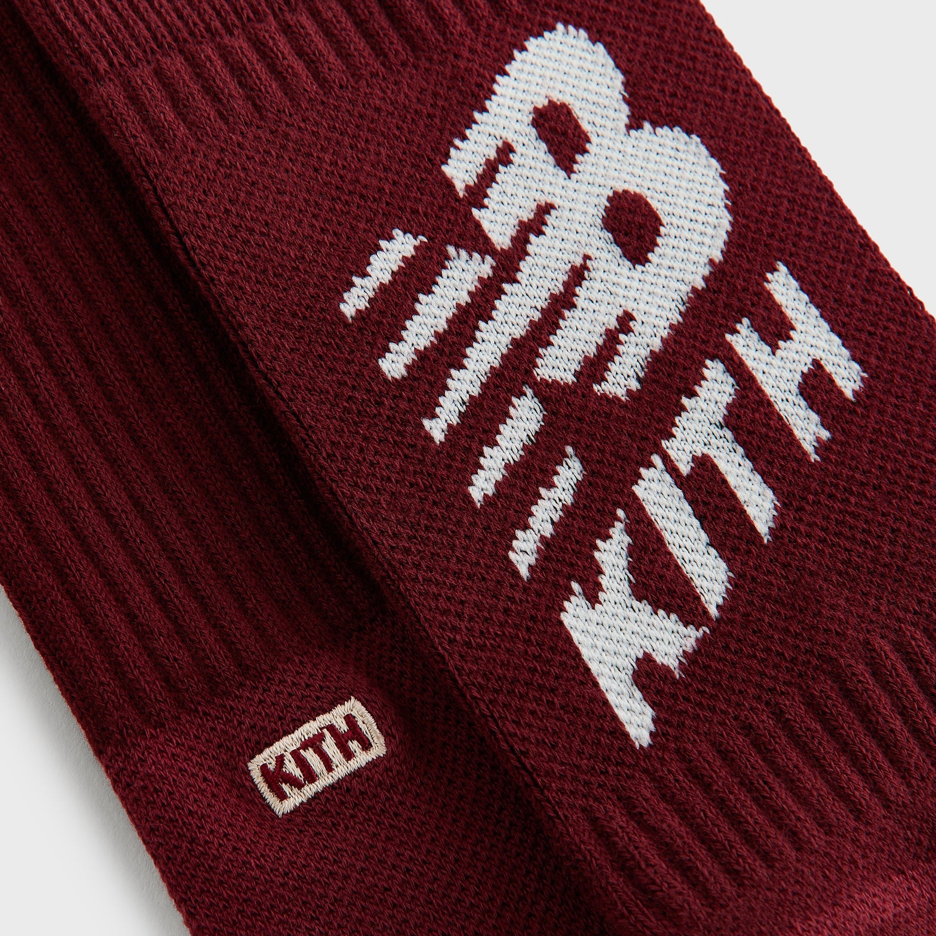 Kith & New Balance Big Logo Crew Socks - Biking Red - PH