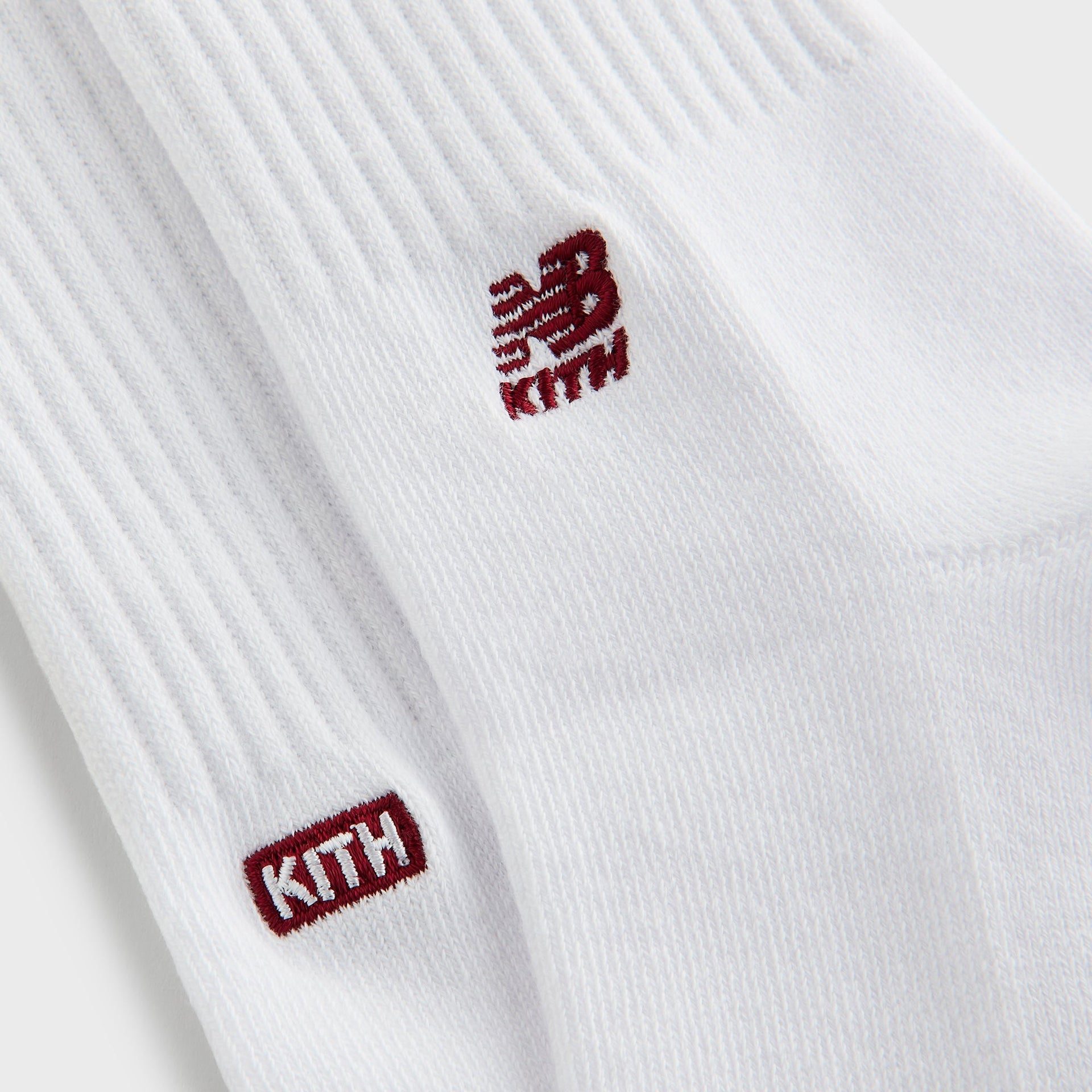 Kith & New Balance Contrast Cuff 3-Pack Crew Socks - White - PH