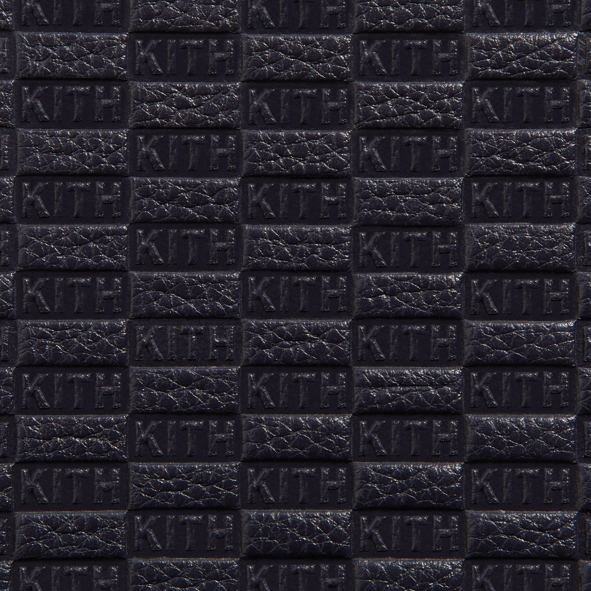 Kith Monogram Tumbled Saffiano Leather Watch Box - Ink