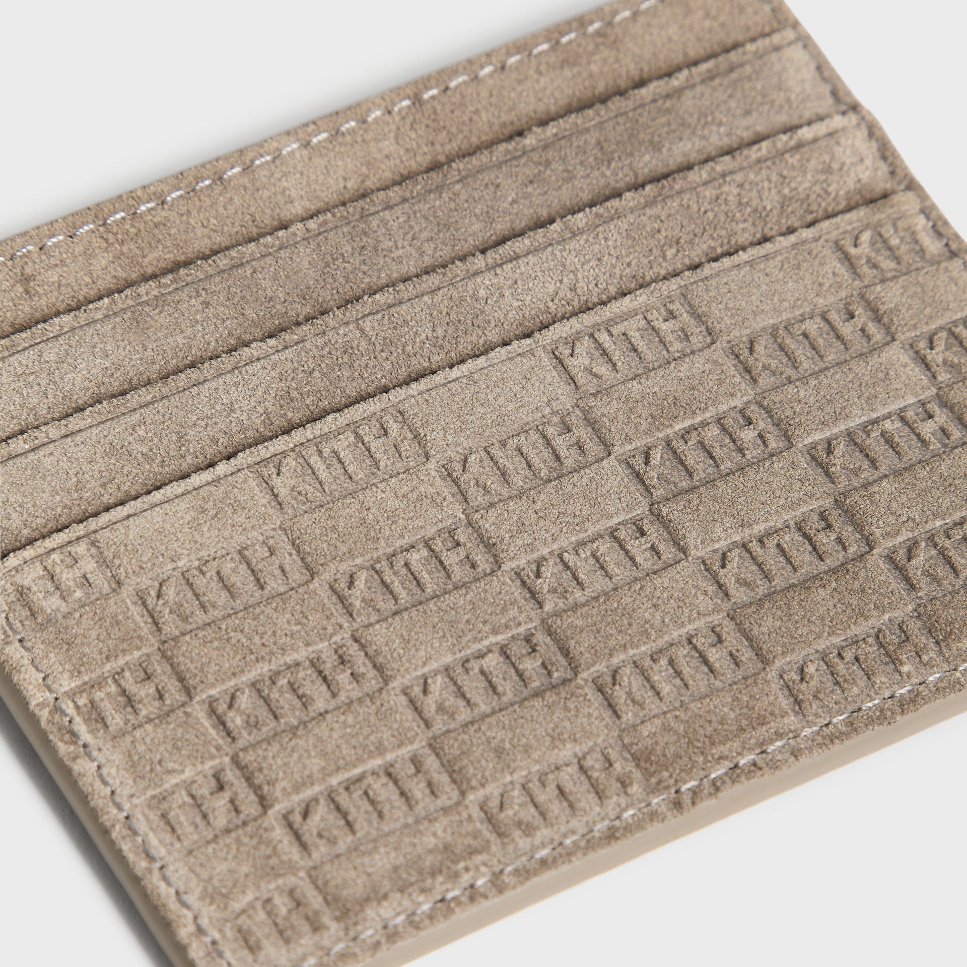 Kith Monogram Suede Cardholder - Java