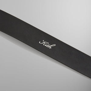 Kith Round Buckle Leather Belt - Black PH