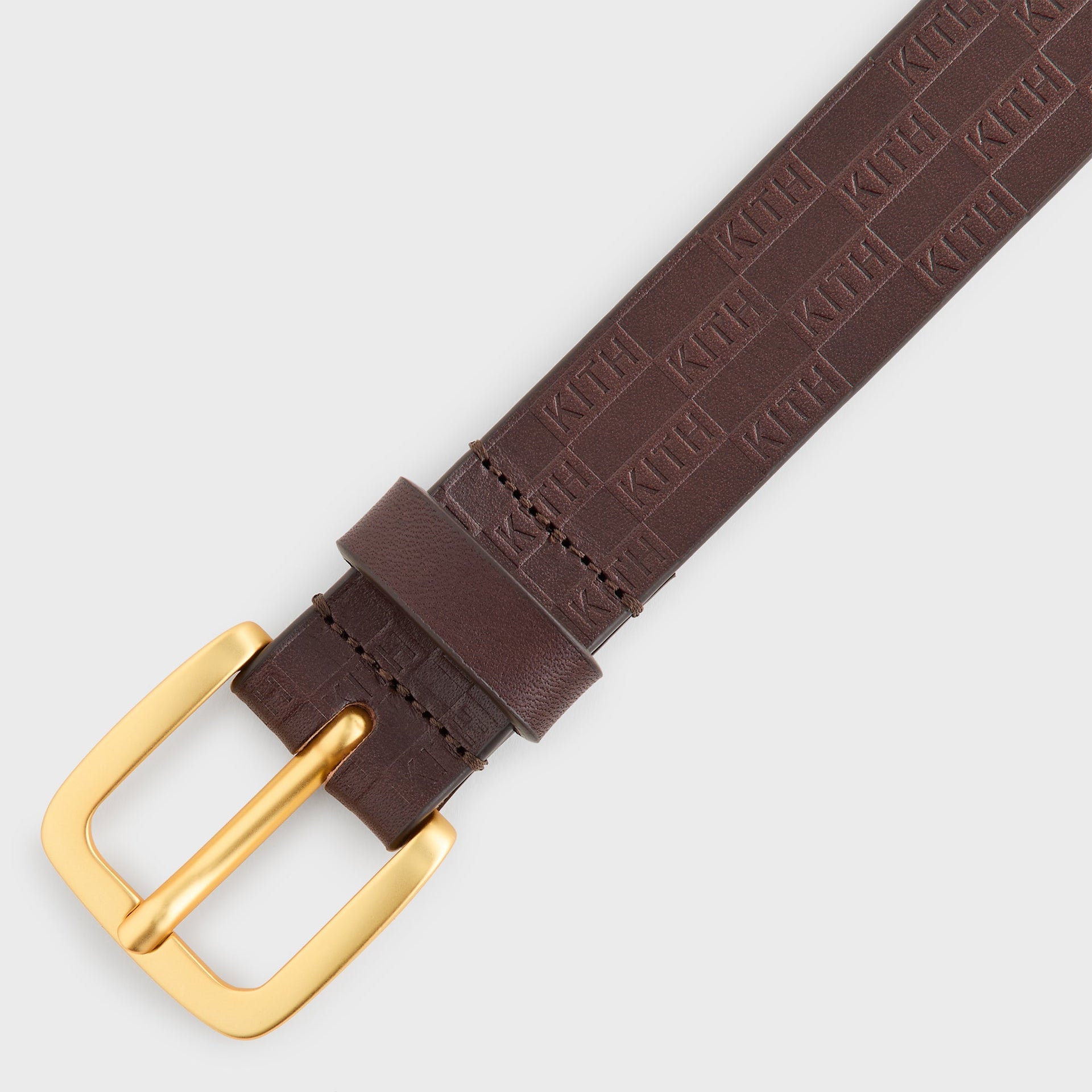 Kith Monogram Vachetta Leather Belt - Incognito