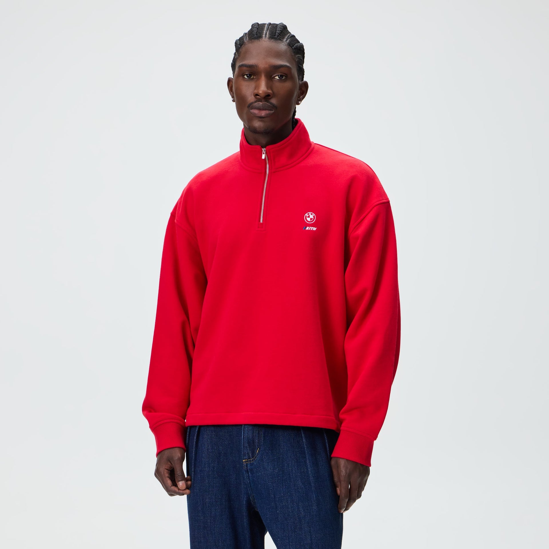 Kith for BMW Nelson Quarter Zip - Cinnabar
