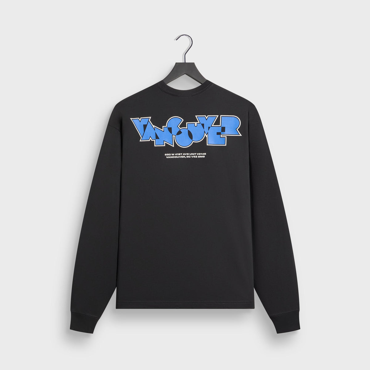 Kith Vancouver Geometric Long Sleeve Tee - Black