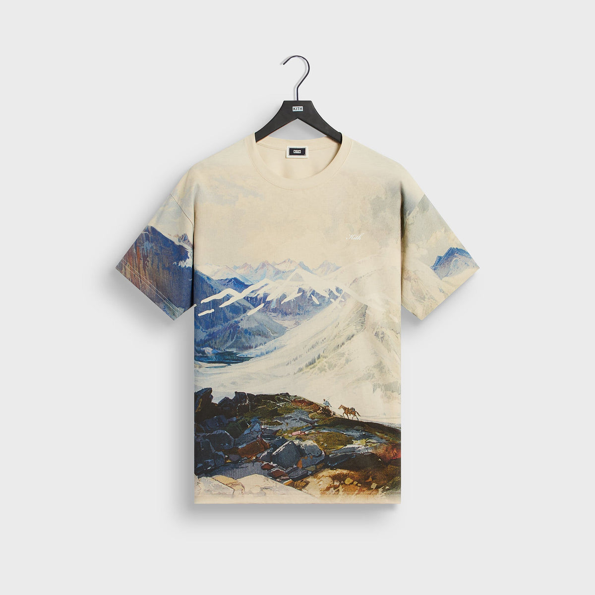 Kith Peak All-Over Printed Tee - Sandrift