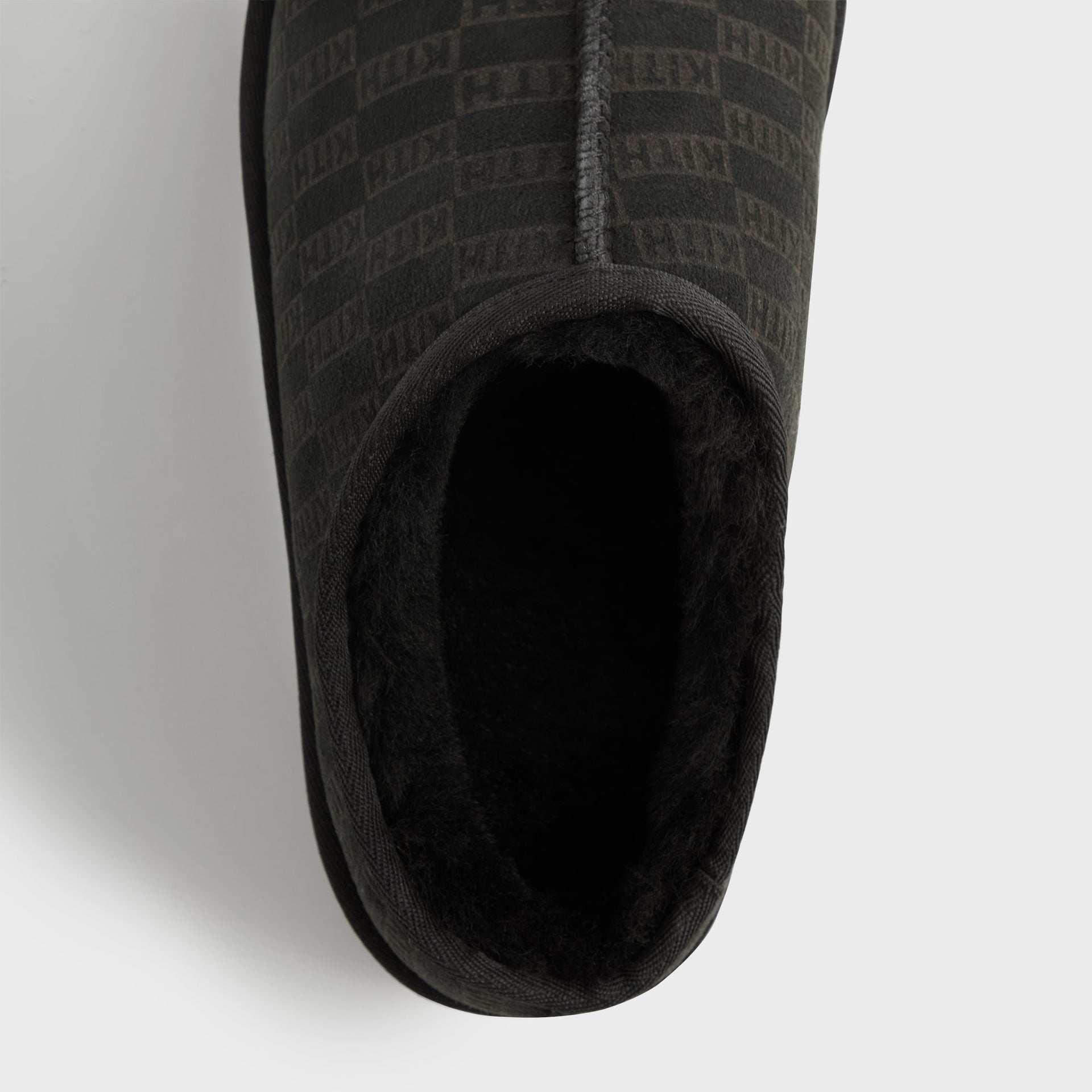 Kithmas Monogram Shearling Slippers - Black - PH