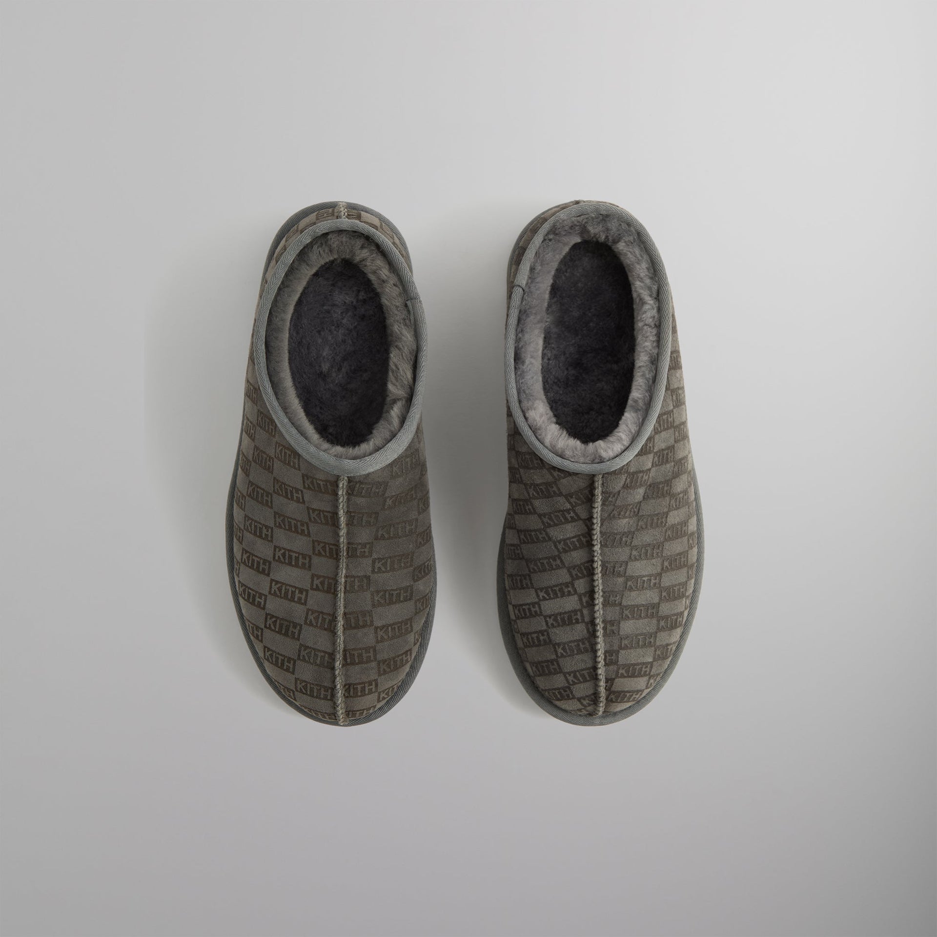 Kith Monogram Shearling Slippers - Idea