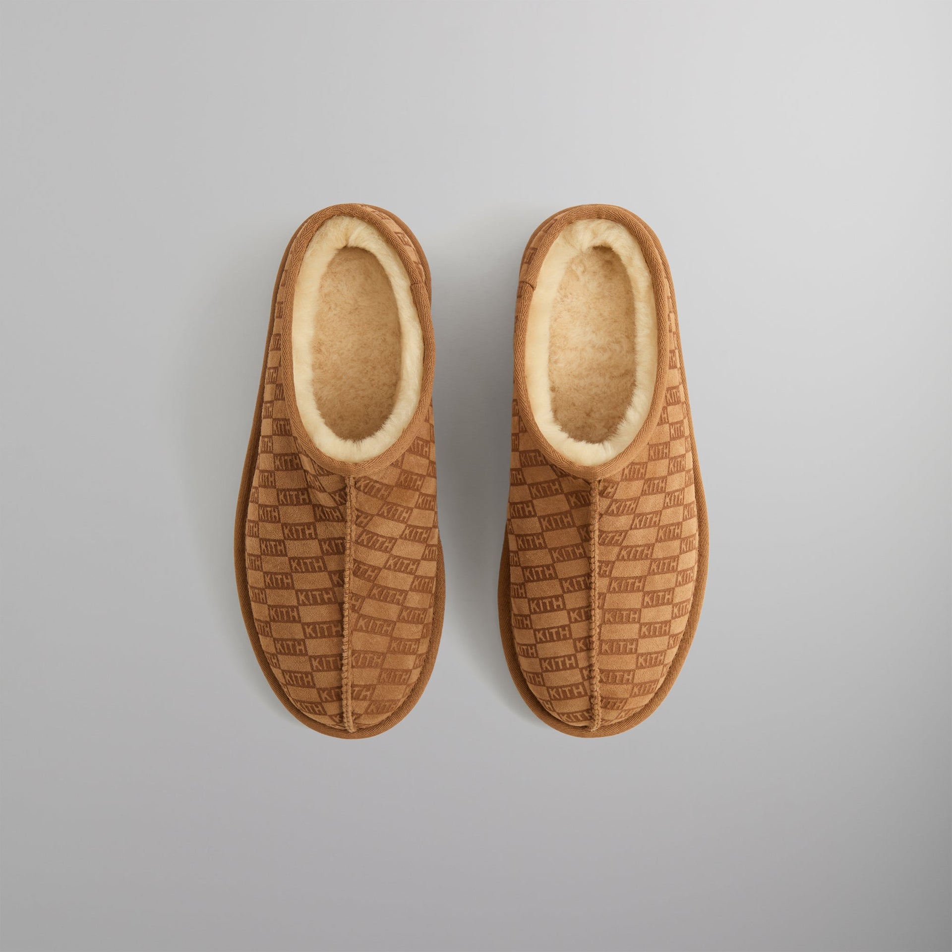 Kith Monogram Shearling Slippers - Loft