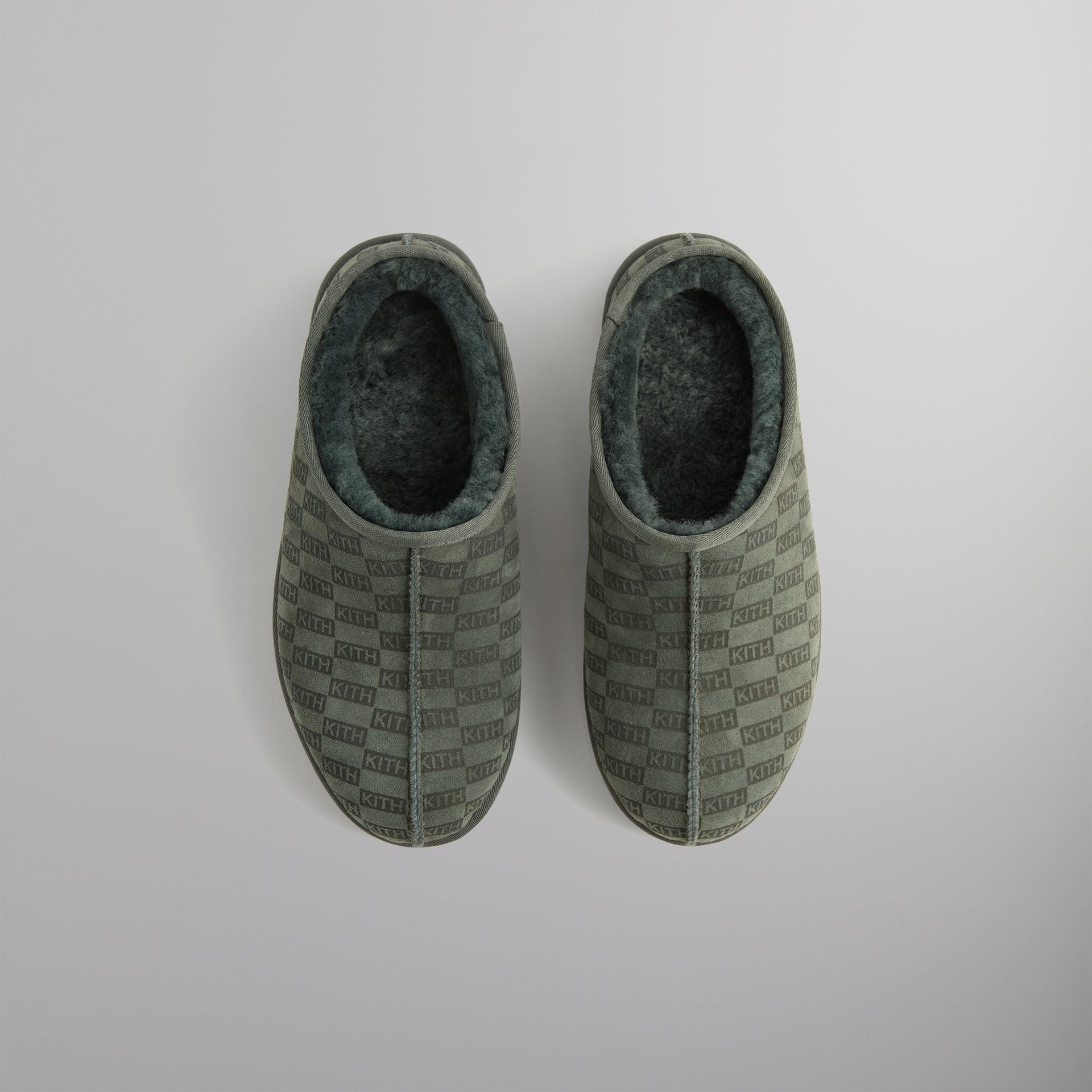 Kith Monogram Shearling Slippers - Stadium