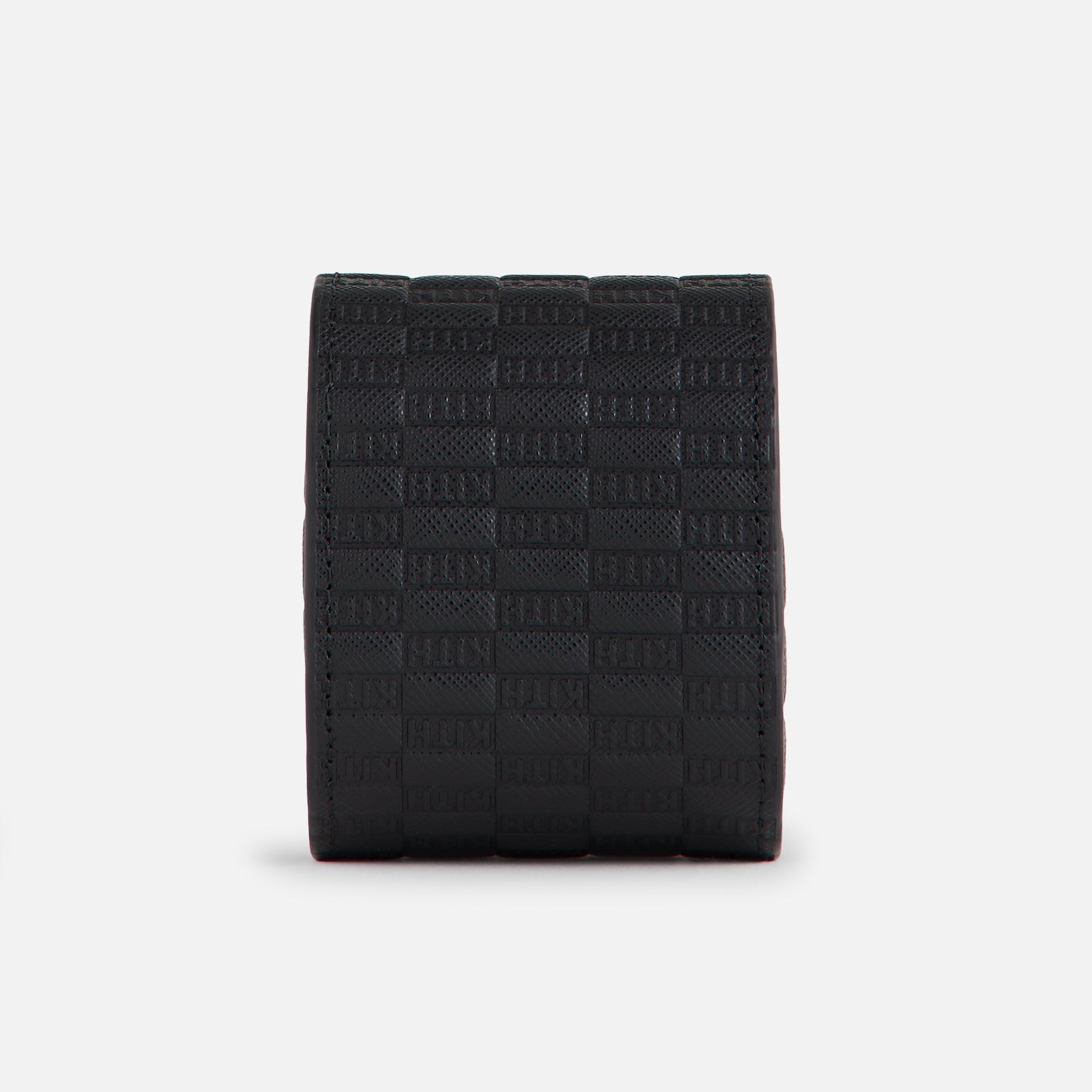 Kithmas Monogram Saffiano Leather Single Watch Roll - Black - PH