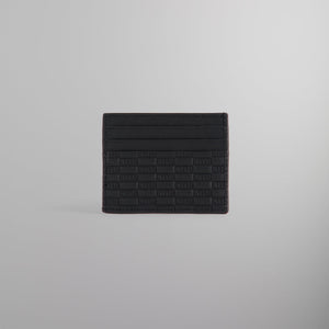 Kith for BMW Monogram Leather Card Holder - Black